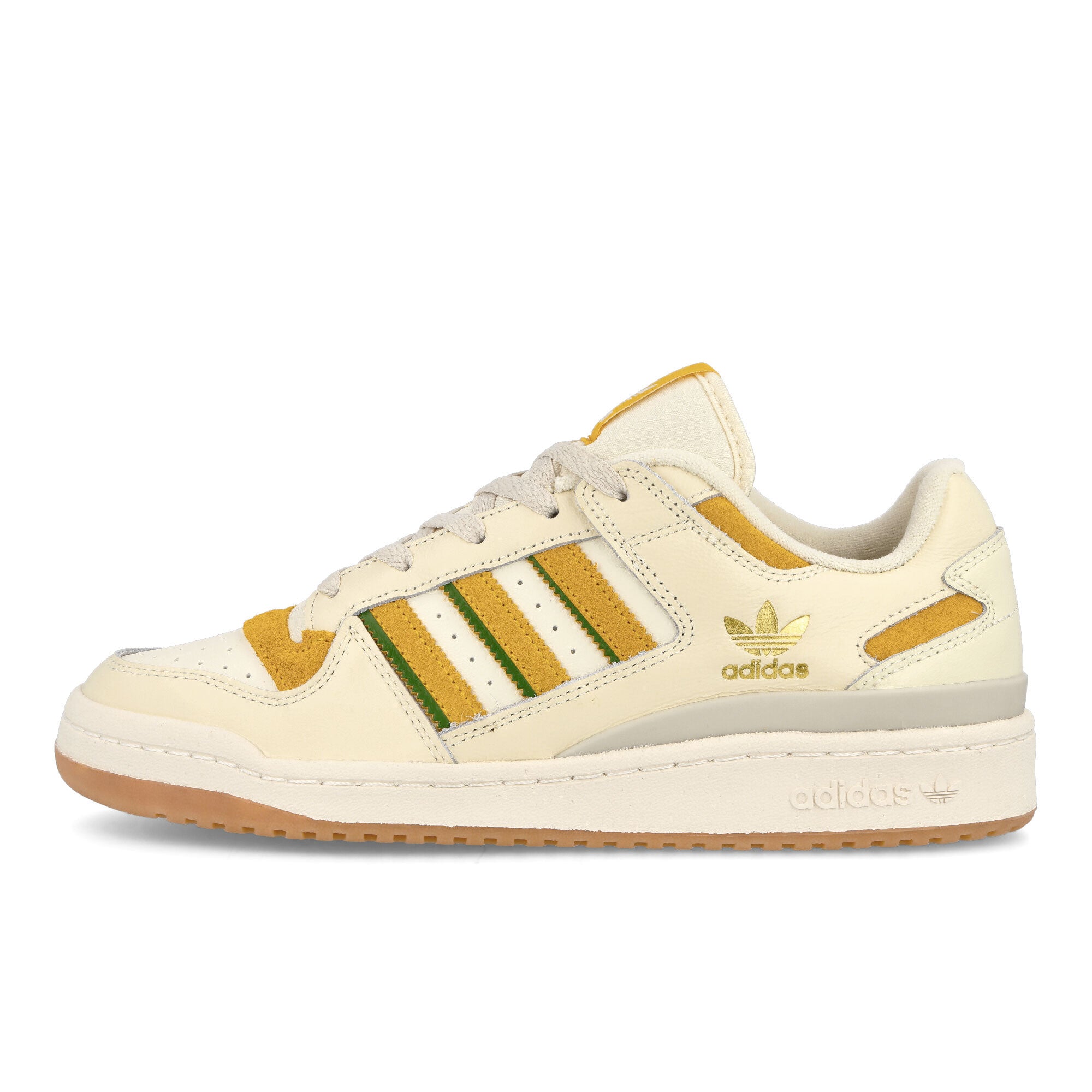 adidas Forum Low Cassic Cream White-Bold Gold-Crew Green Low Top Sneakers FZ6271 | Overkill