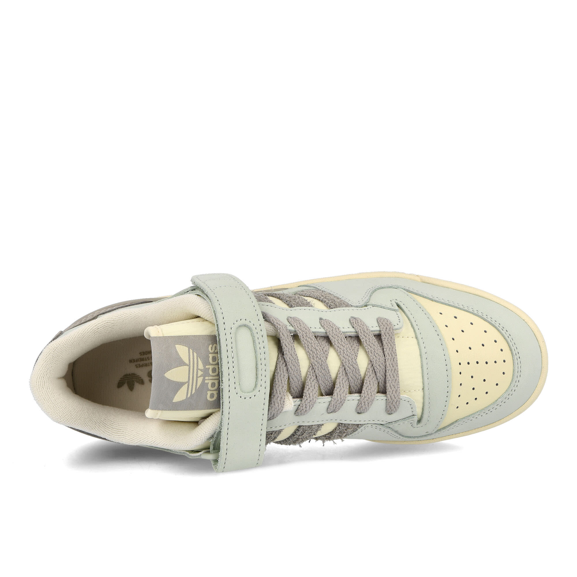 adidas Forum 84 Low Linen Green-Metal Grey-Cream White Sneakers Detailfoto | Overkill