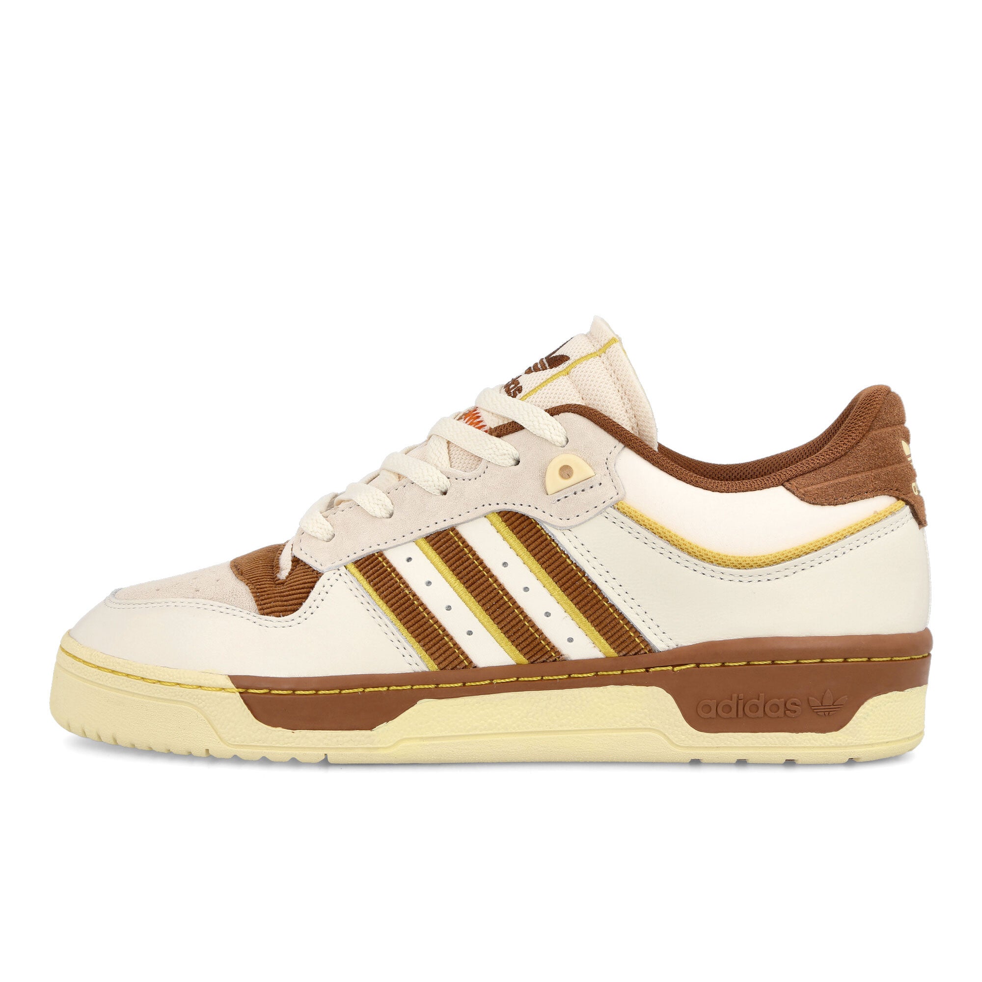 adidas Rivalry Low 86 Chalk White-Wild Brown-Hazy Yellow Sneakers FZ6317 | Overkill