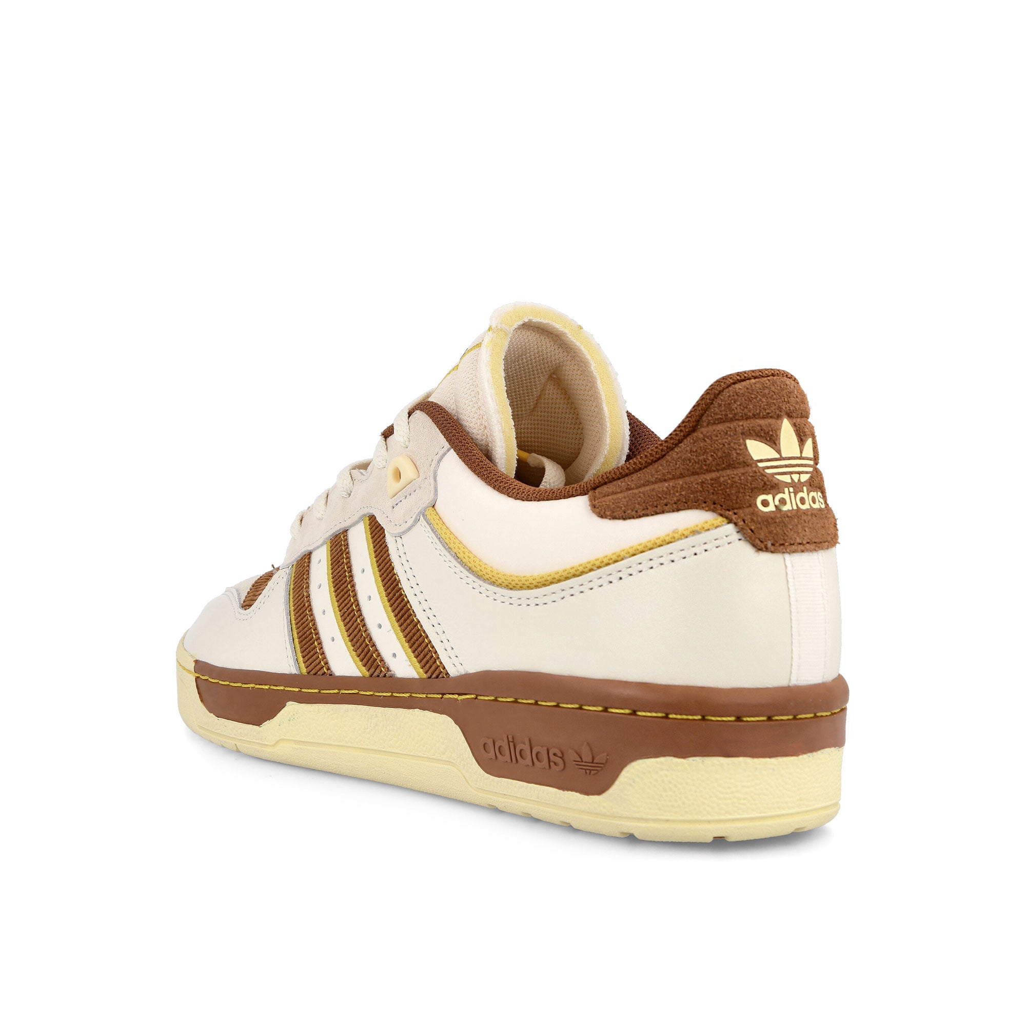 adidas Rivalry Low 86 Chalk White-Wild Brown-Hazy Yellow Sneakers Material | Overkill