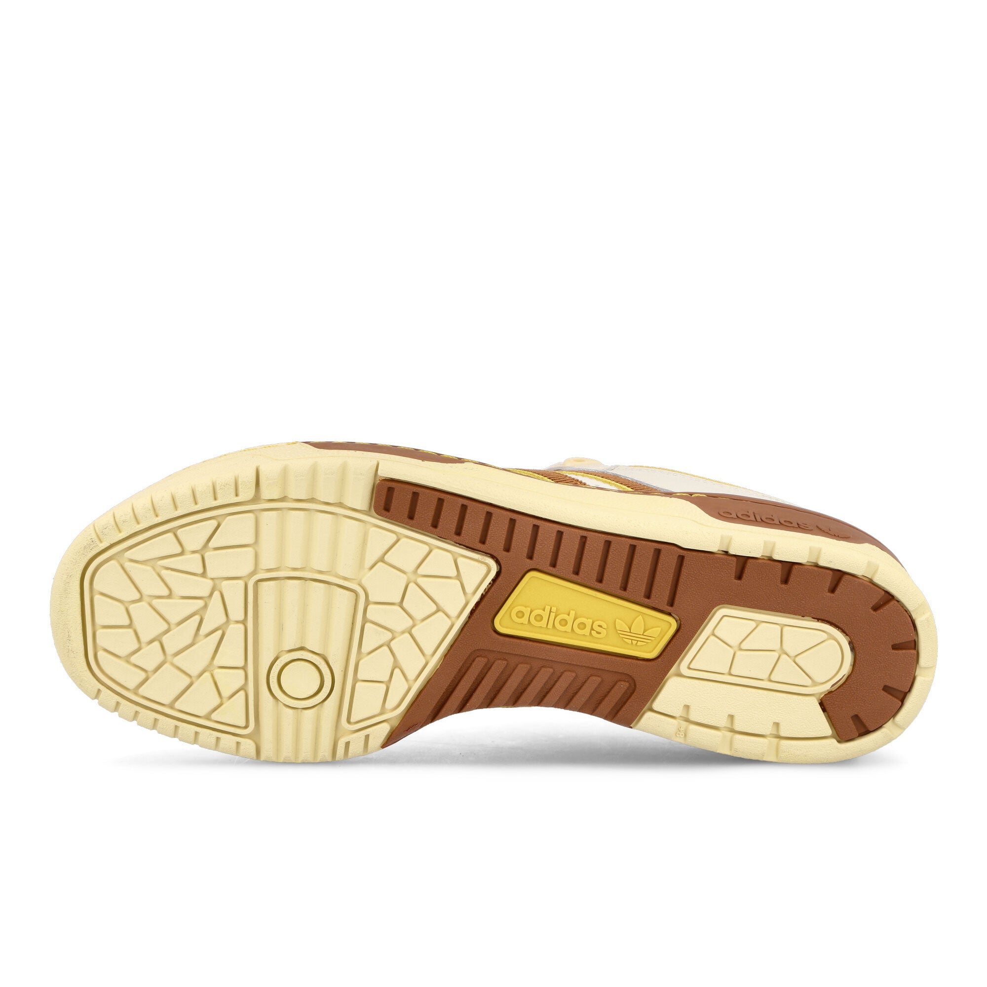 adidas Rivalry Low 86 Chalk White-Wild Brown-Hazy Yellow Sneakers Detail View 1 | Overkill
