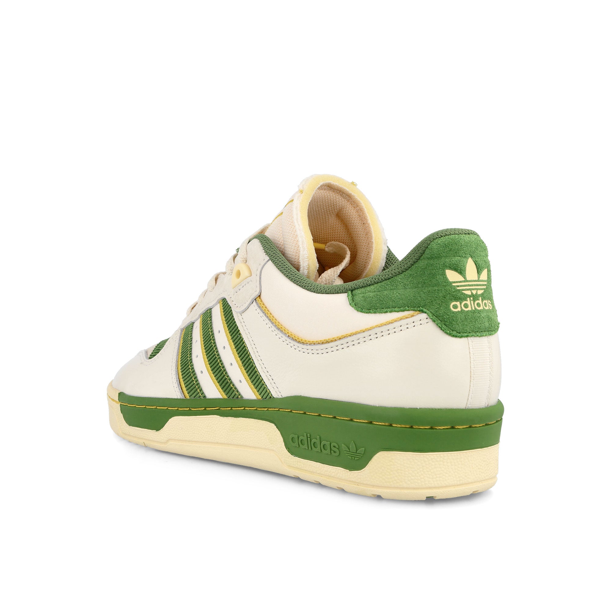 adidas Rivalry Low 86 Chalk White / Grey Green / Hazy Yellow Sneakers Material | Overkill