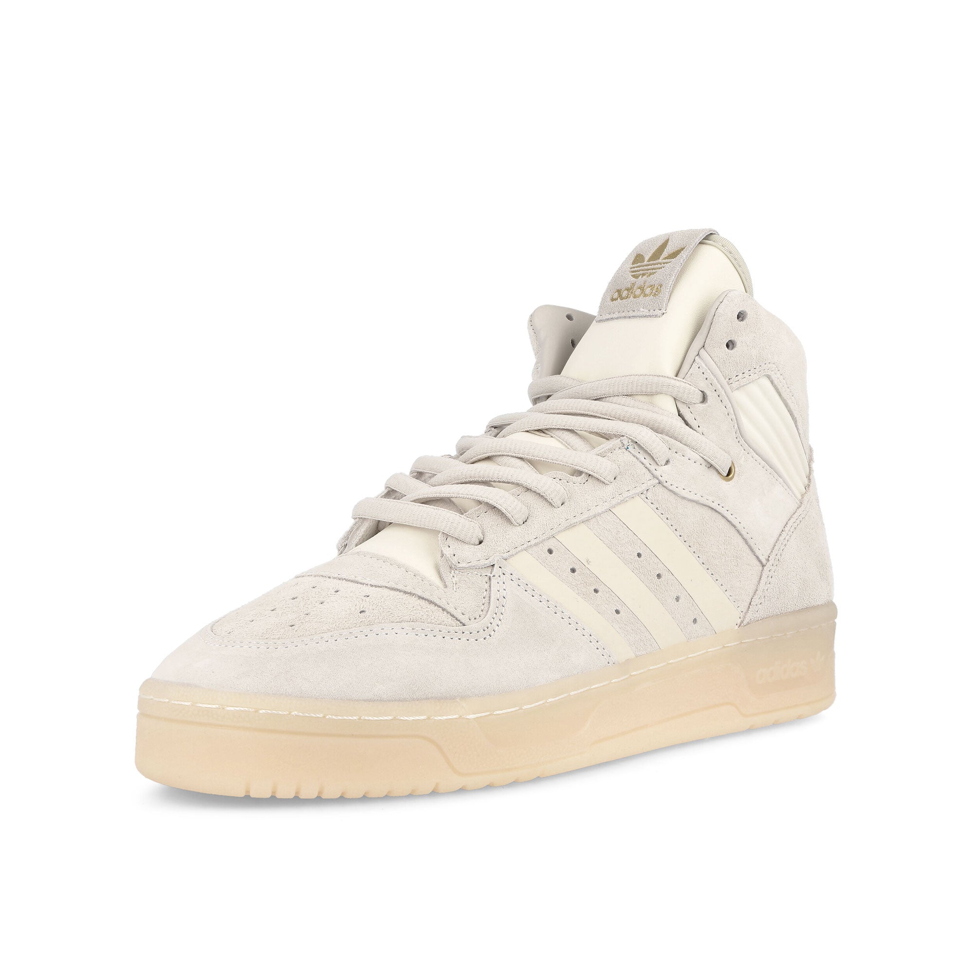 adidas Rivalry Hi Off White-Core White-Easy Yellow High Top Sneakers Close Up | Overkill