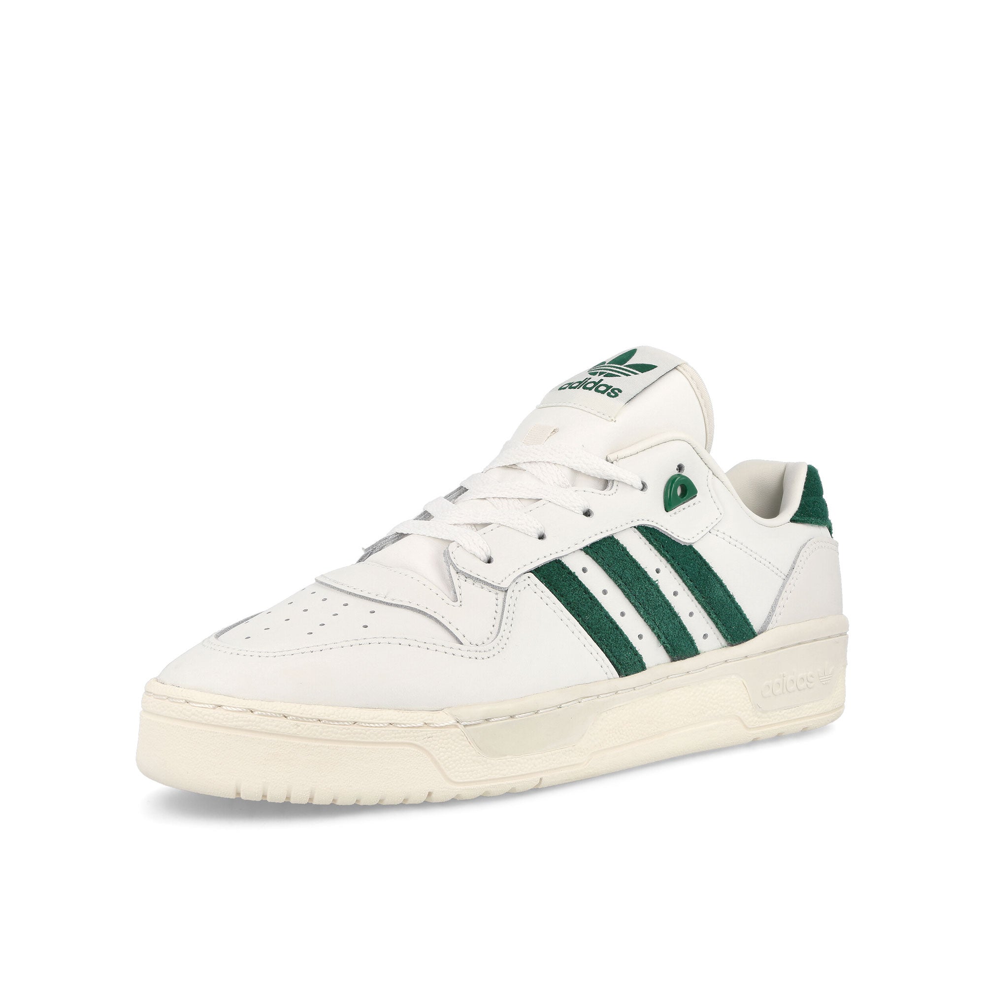 adidas Rivalry Low White Tint-Dark Green-Off White Sneakers Close Up | Overkill