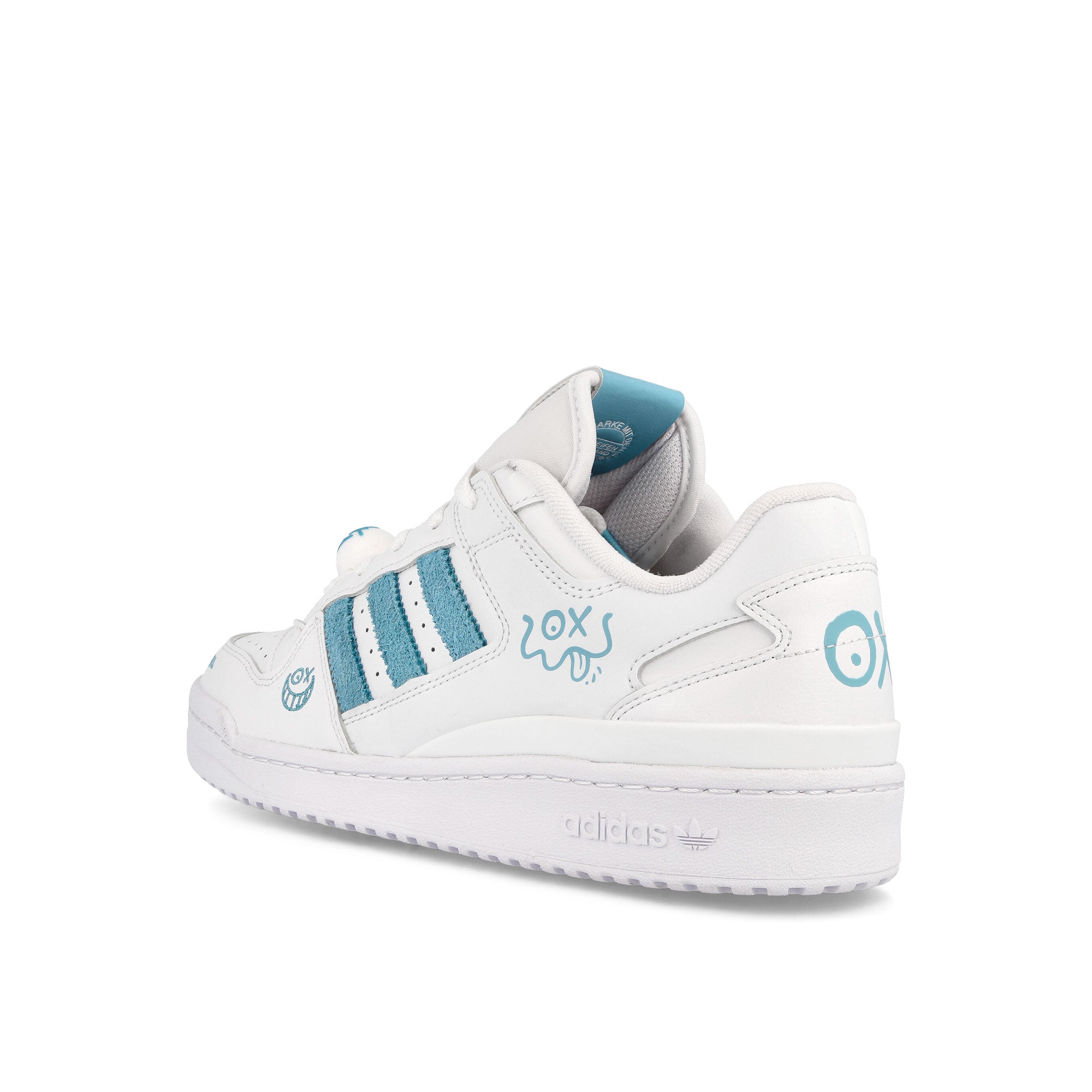 adidas Andre Saraiva x adidas Forum Low Classic Footwear White / Footwear White / Footwear White Low Top Sneakers Material | Overkill