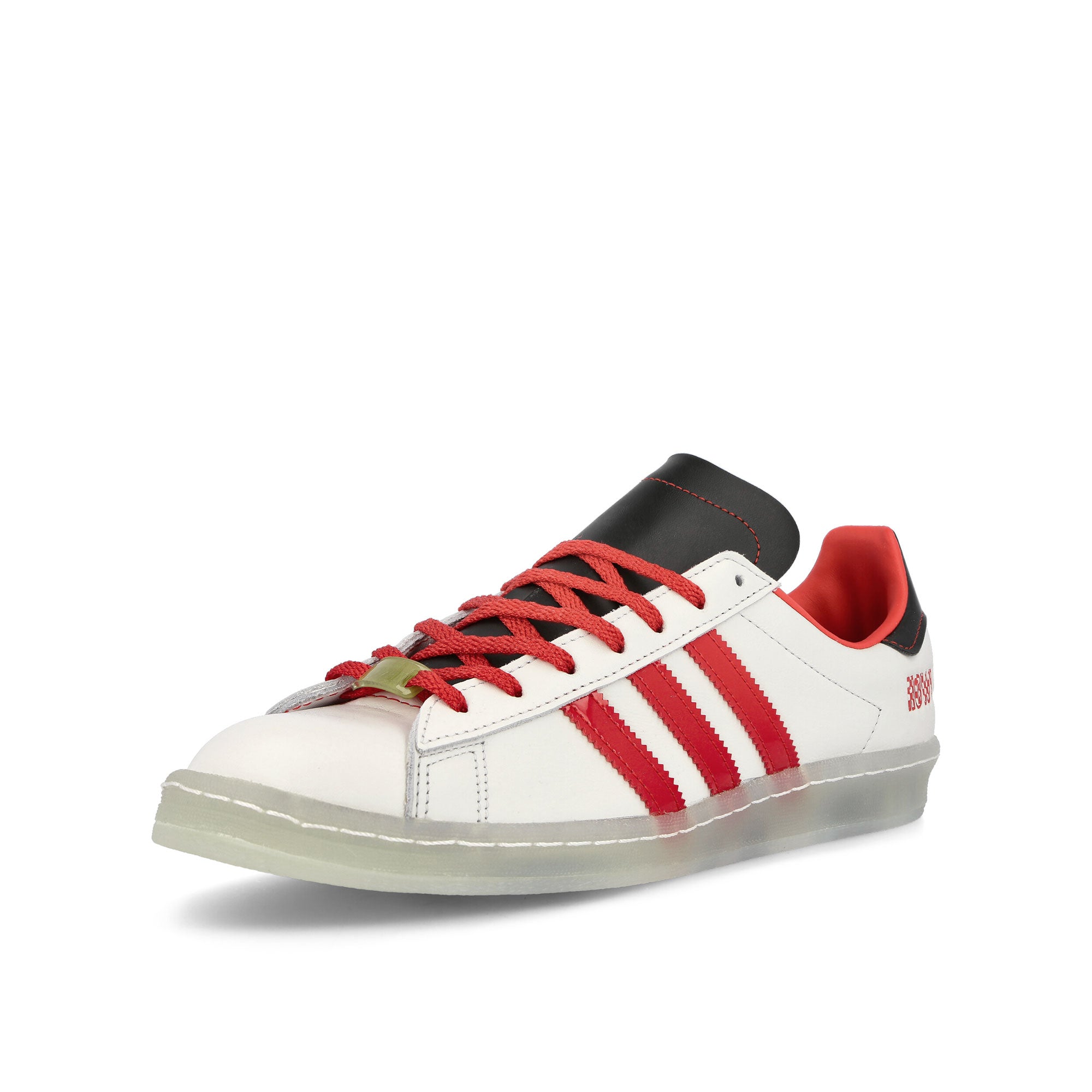 adidas Campus Cwhite / Vivred / Cblack Low Top Sneakers Close Up | Overkill