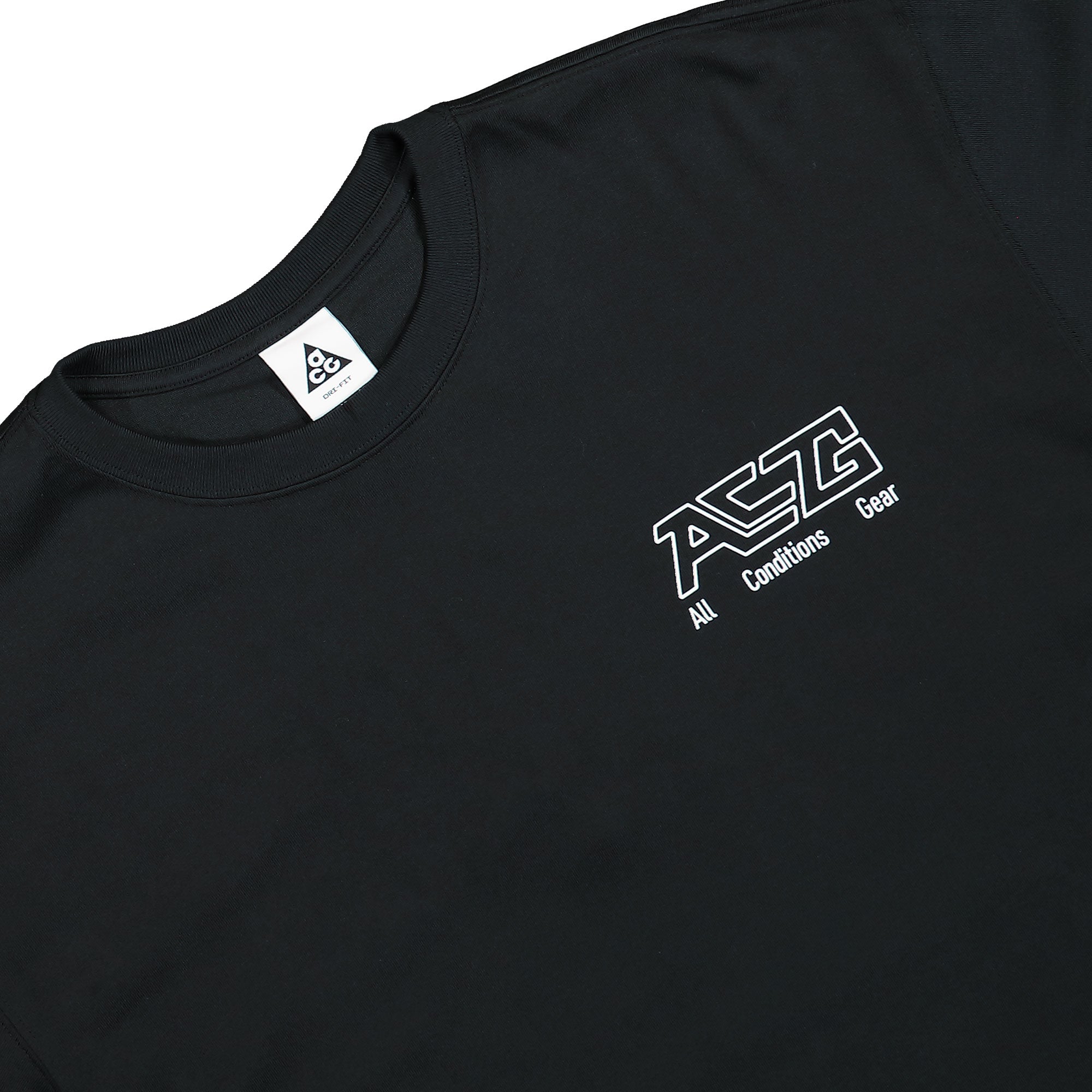 Nike ACG Geothermal Longsleeve Tee Black Longsleeves Close-up | Overkill