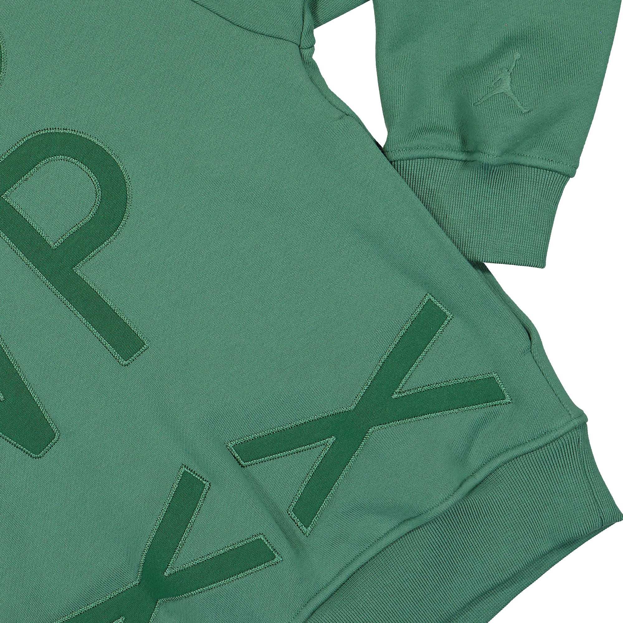 Jordan Fleece Hoodie Green Stone Hoodies Detailfoto | Overkill