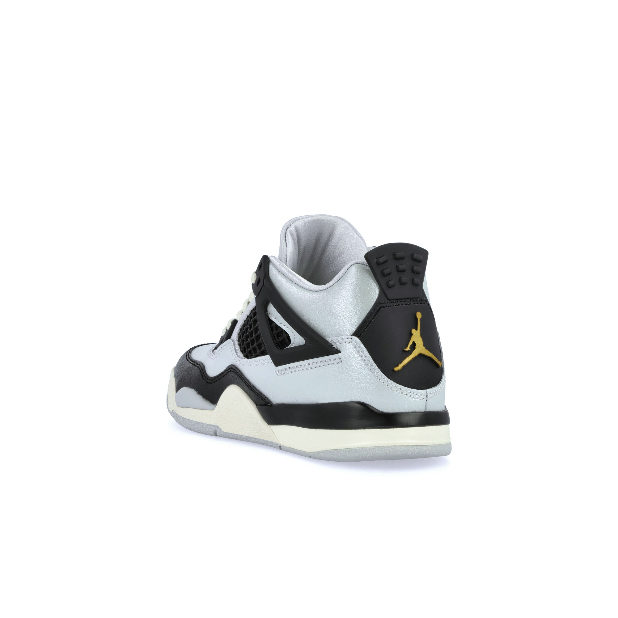 Jordan 4 Retro PS Pure Platinum / Metallic Gold-Black-Sail Mid Top Sneakers Material | Overkill