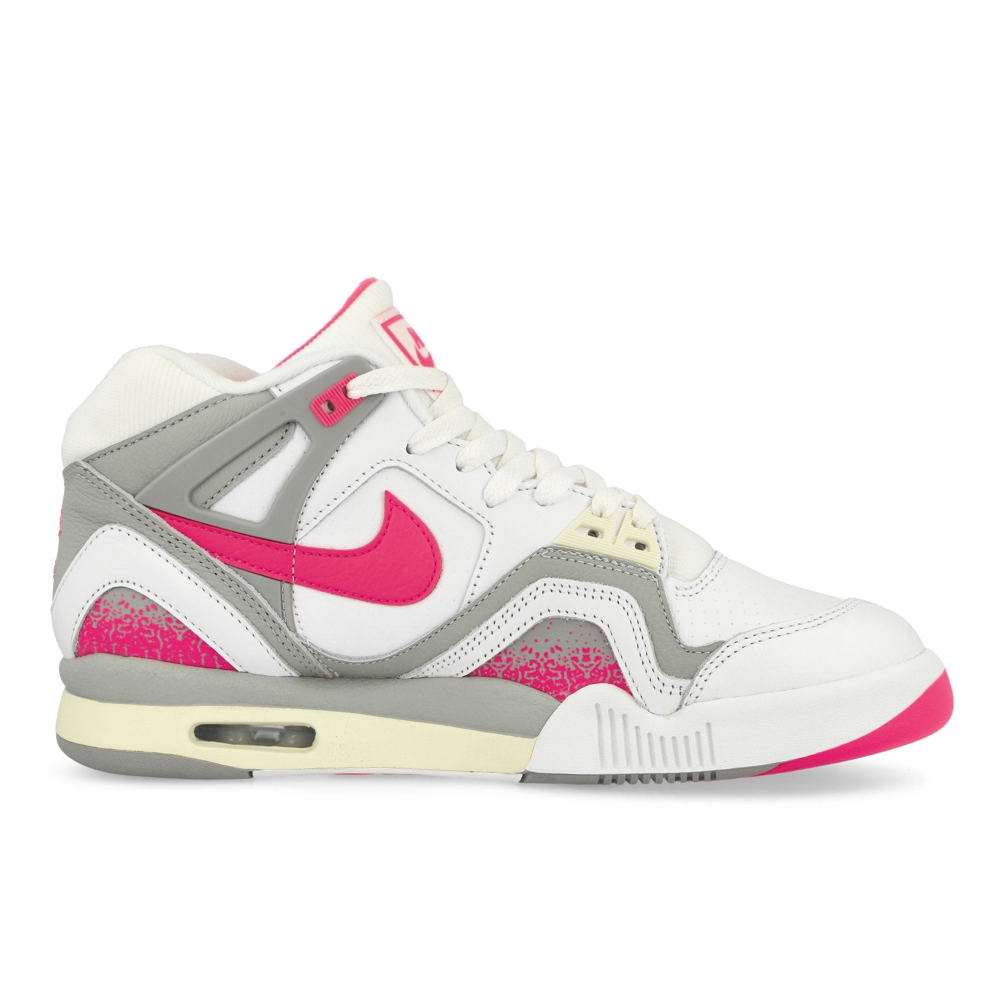 Nike Air Tech Challenge II QS White / Racer Pink - Lt Smoke Grey High Top Sneakers Silhouette | Overkill