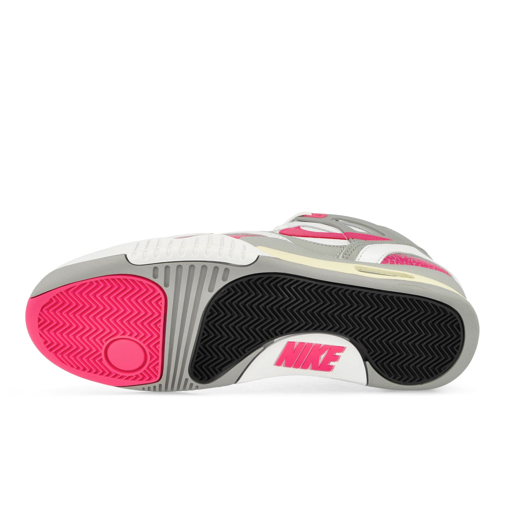 Nike Air Tech Challenge II QS White / Racer Pink - Lt Smoke Grey High Top Sneakers Detail View 1 | Overkill