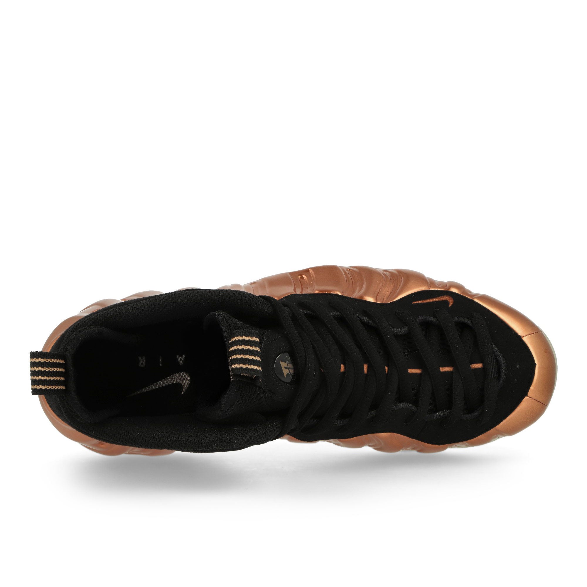 Nike Air Foamposite One Black / Metallic Copper - Off Noir Mid Top Sneakers Detailfoto | Overkill