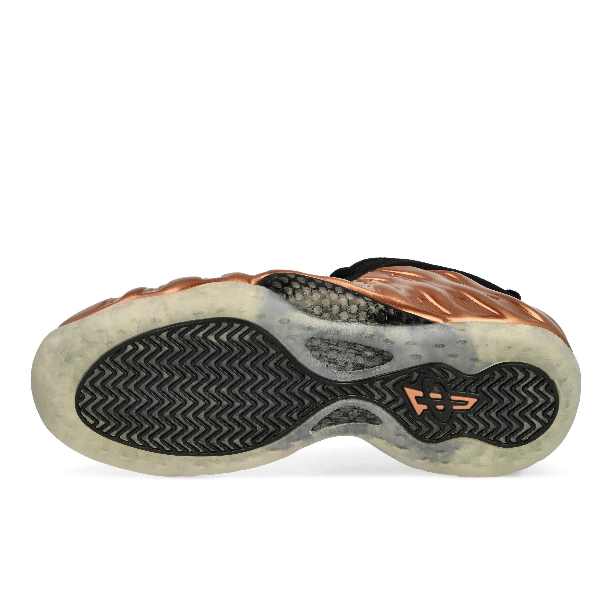 Nike Air Foamposite One Black / Metallic Copper - Off Noir Mid Top Sneakers Detail View 1 | Overkill