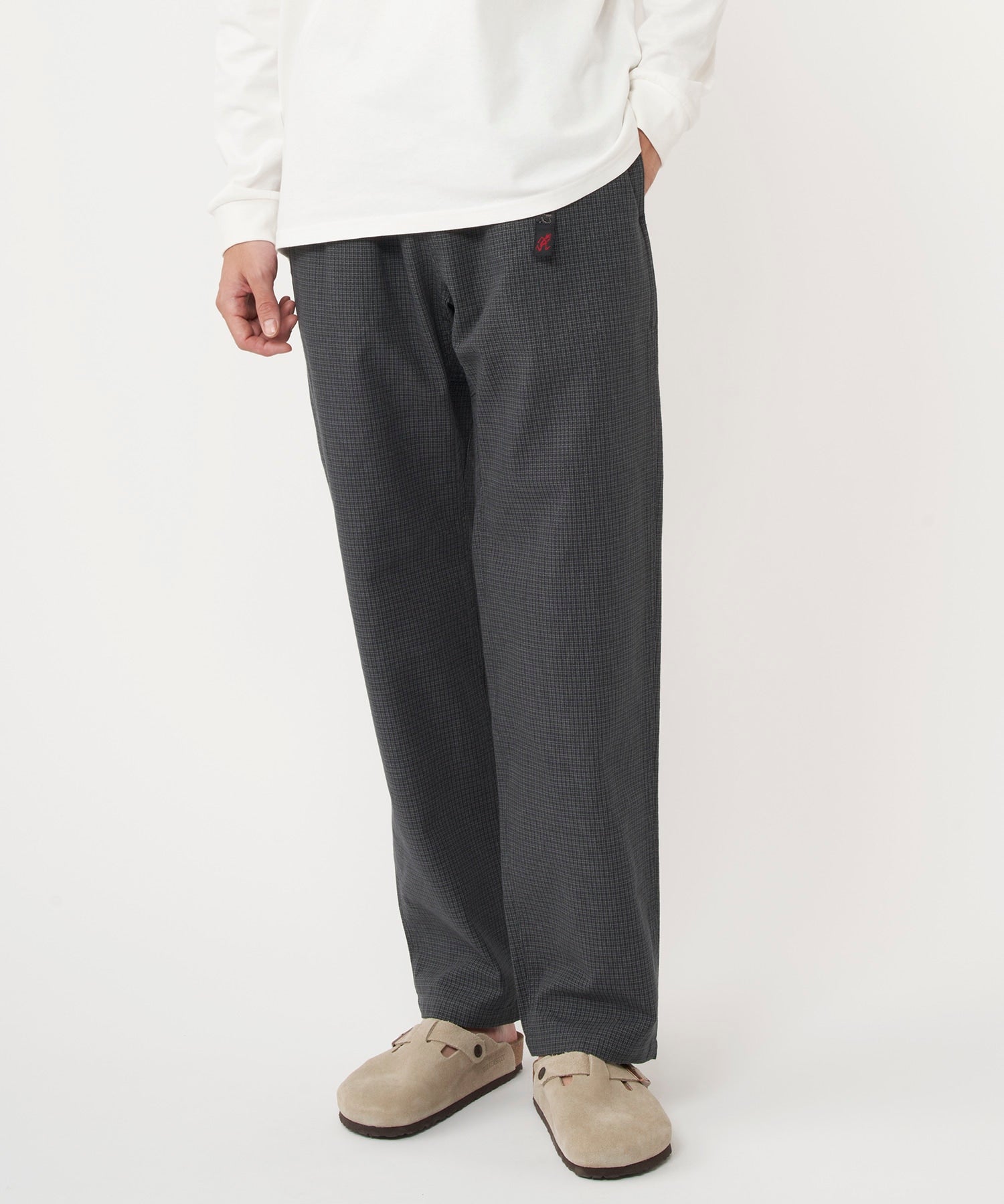 Gramicci OG Dyed Woven Dobby Jam Pant Grey Dyed Casual Pants Detail view 1 | Overkill