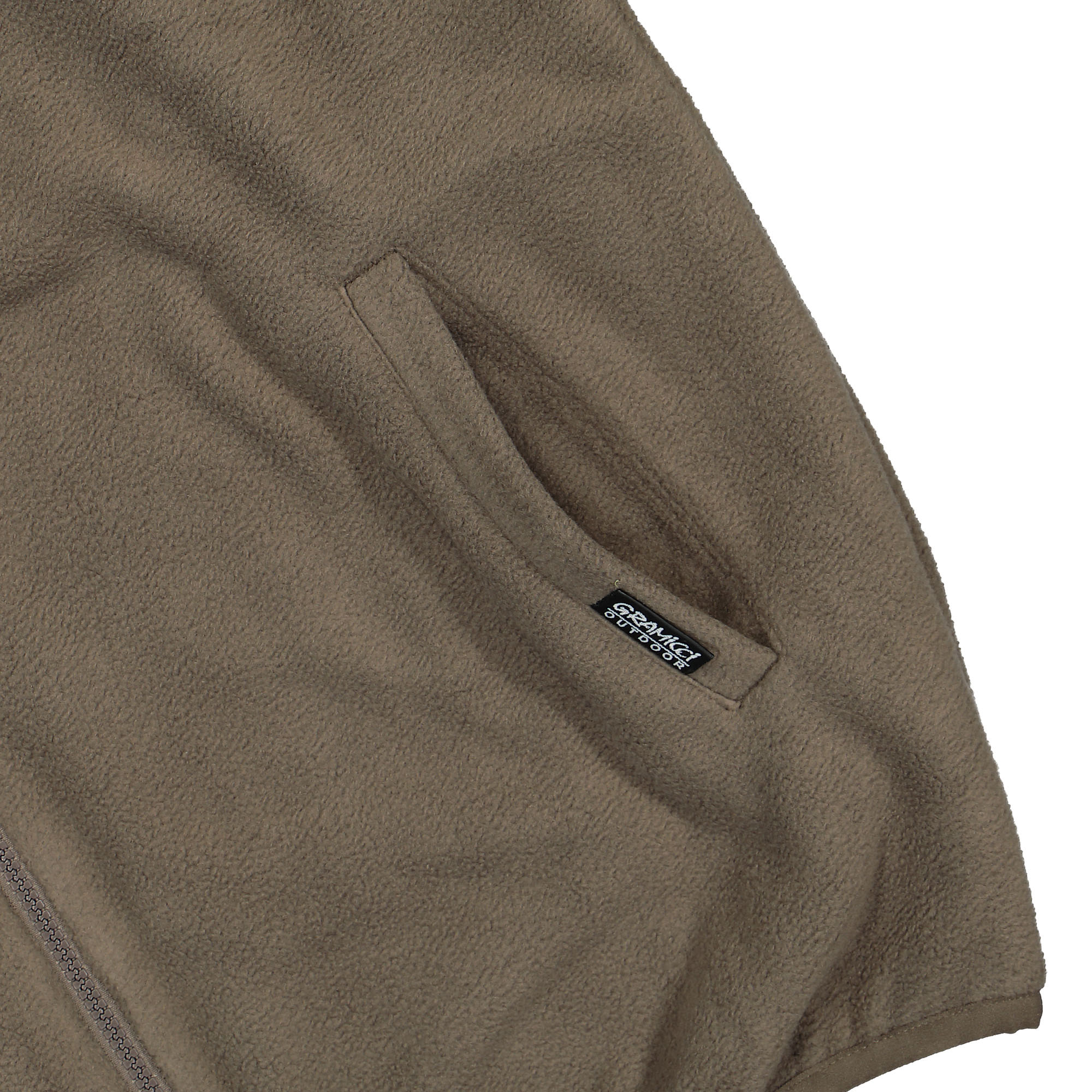Gramicci Reversible Fleece Vest Taupe Vests Detail view 2 | Overkill