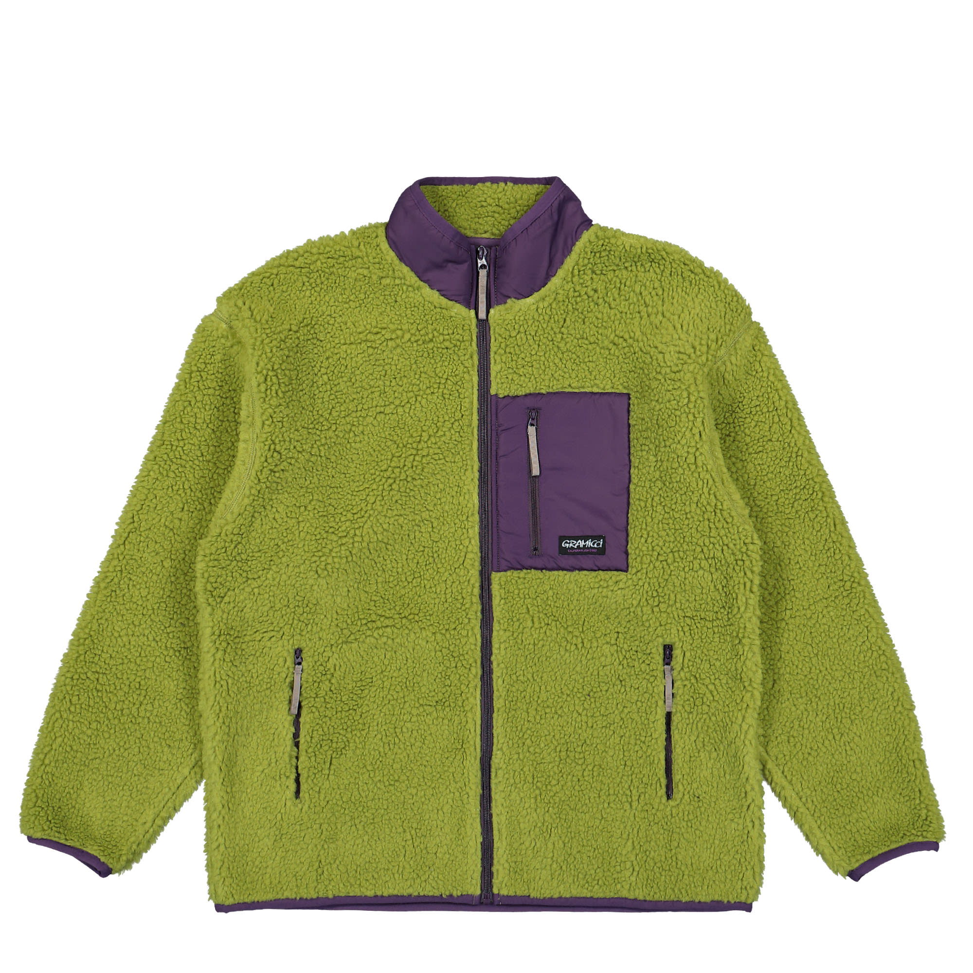 Gramicci Sherpa Jacket Dusted Lime Fleece Jackets G3FU-J061 / Dusted Lime | Overkill