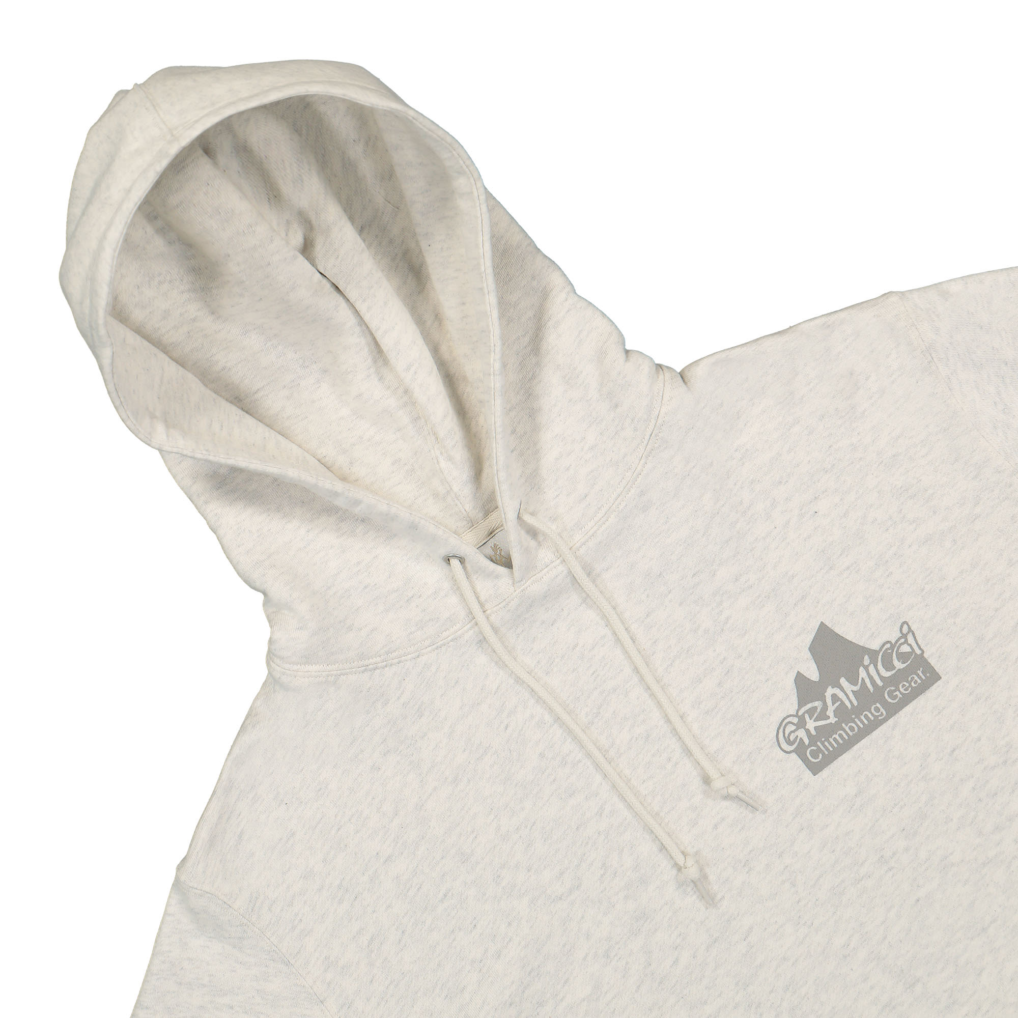 Gramicci Climbing Gear Hooded Sweatshirt Ash Heather Hoodies Close-up | Overkill