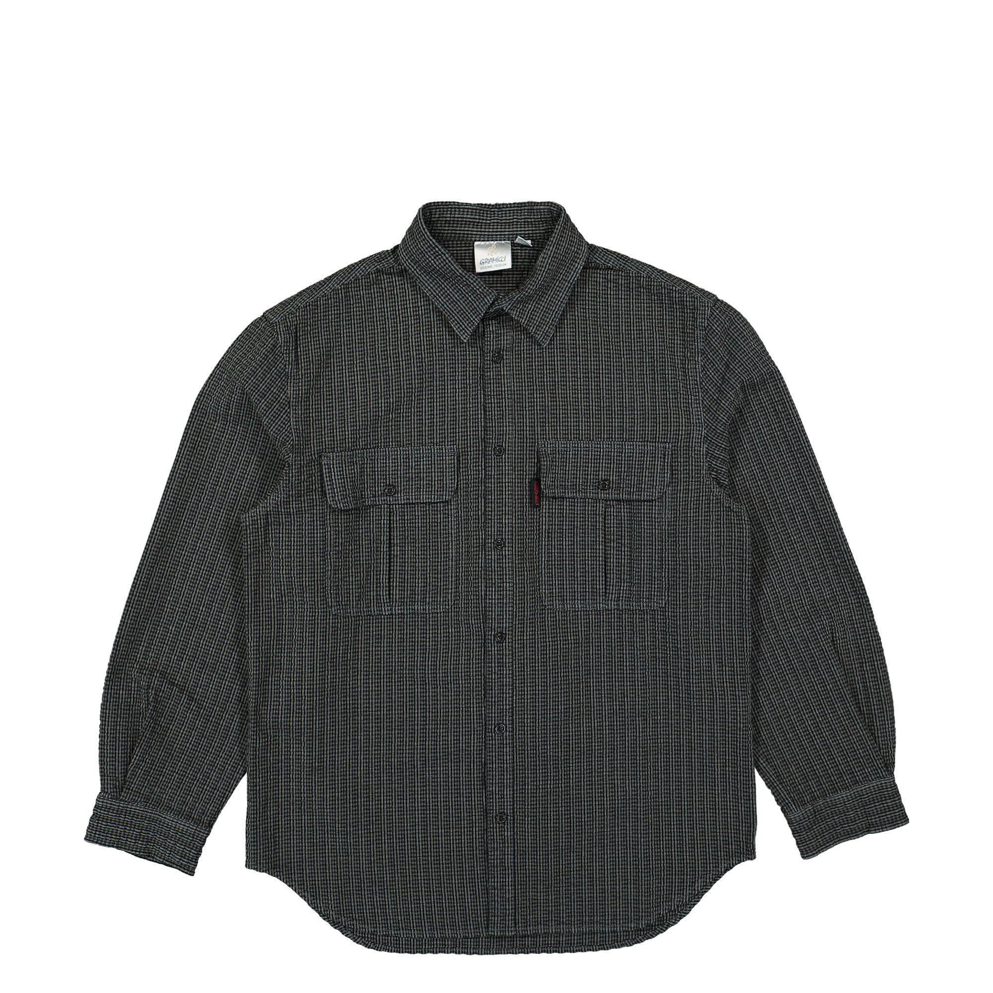 Gramicci O.G. Seersucker Canyon Shirt Deep Grey Shirts G3SM-J019 / Deep Grey | Overkill
