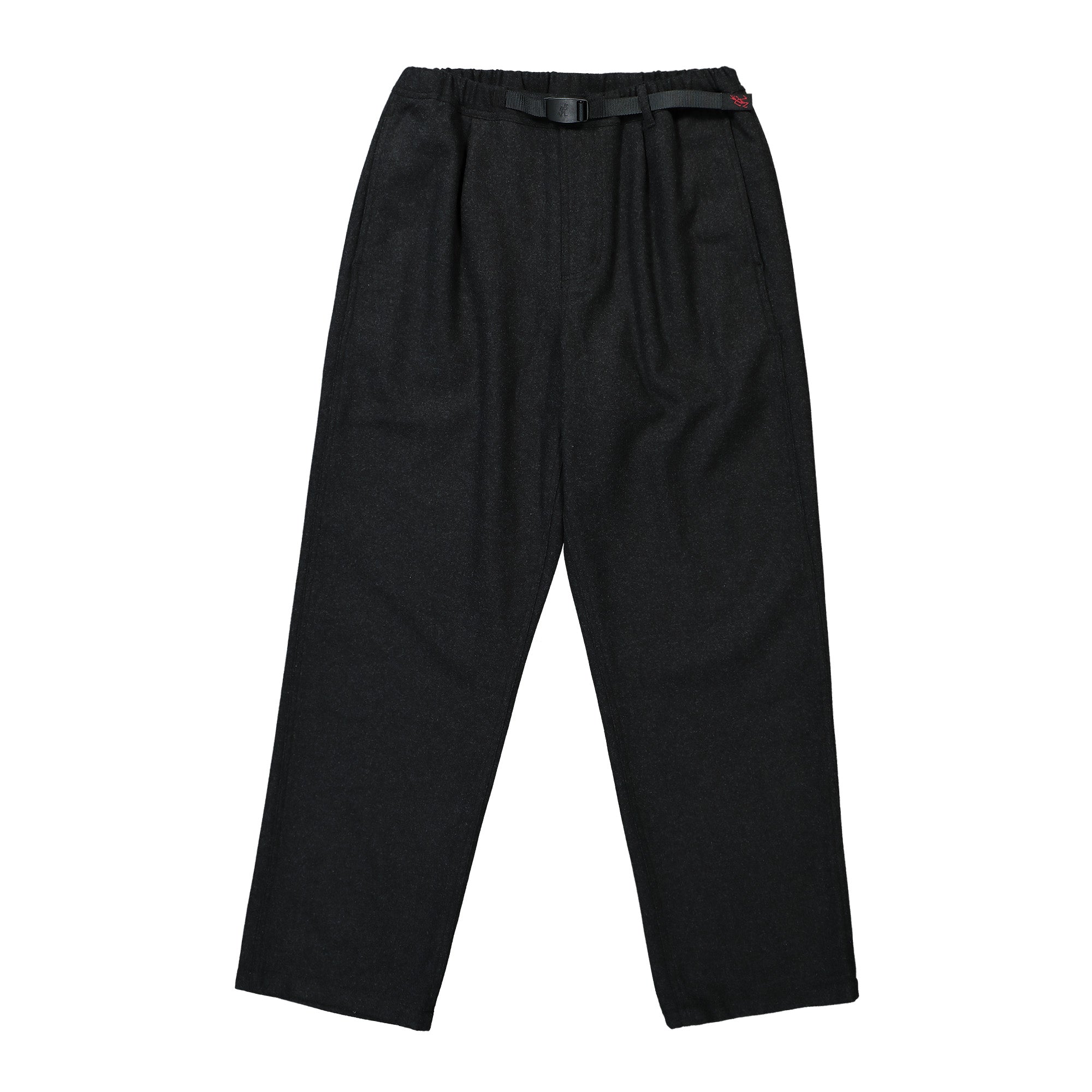 Gramicci Wool Relaxed Pleated Trouser Charcoal Wool Pants G4FM-P065 / Charcoal Wool | Overkill