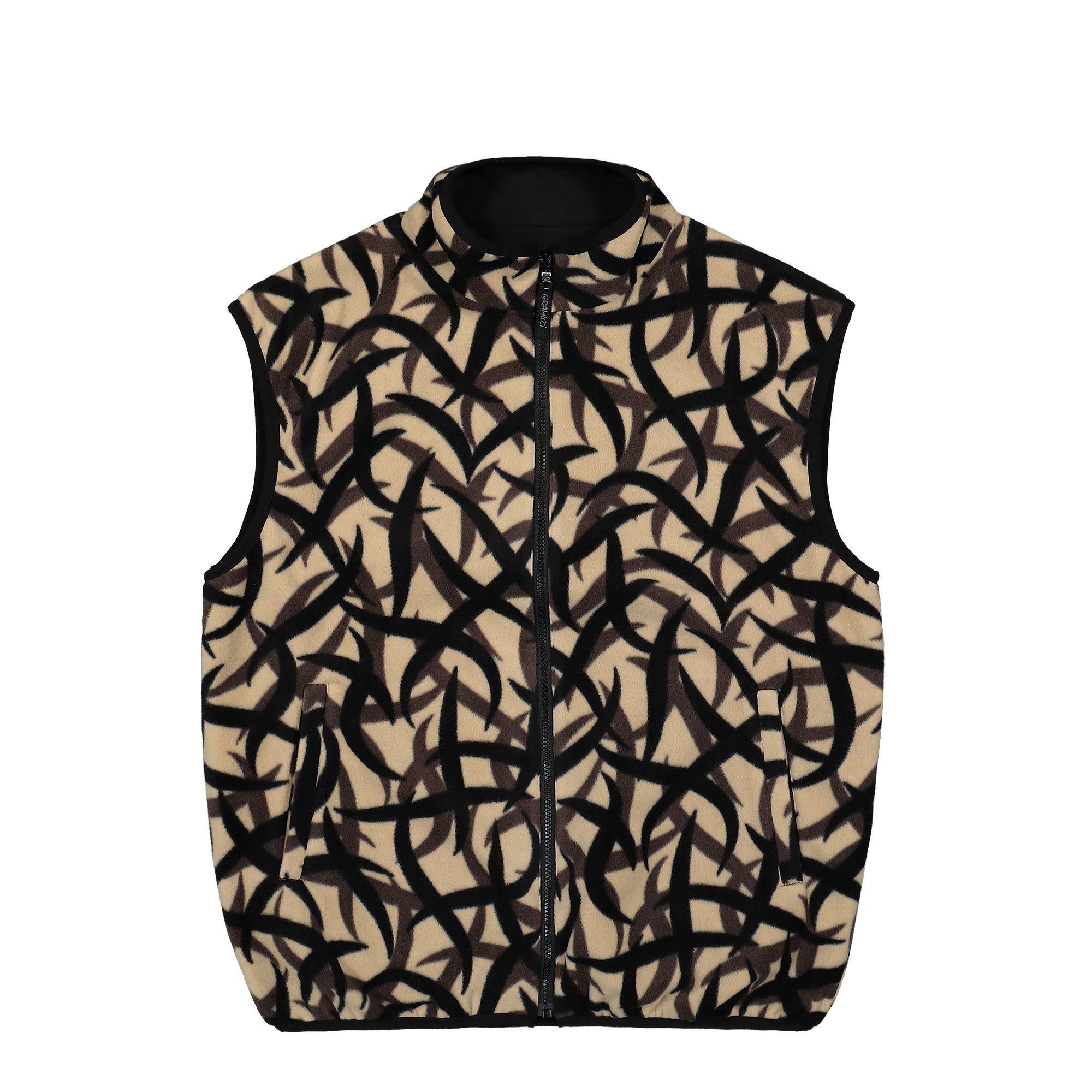 Gramicci Reversible Fleece Vest Tribal Terra Vests G4FU-J016 / Tribal Terra | Overkill