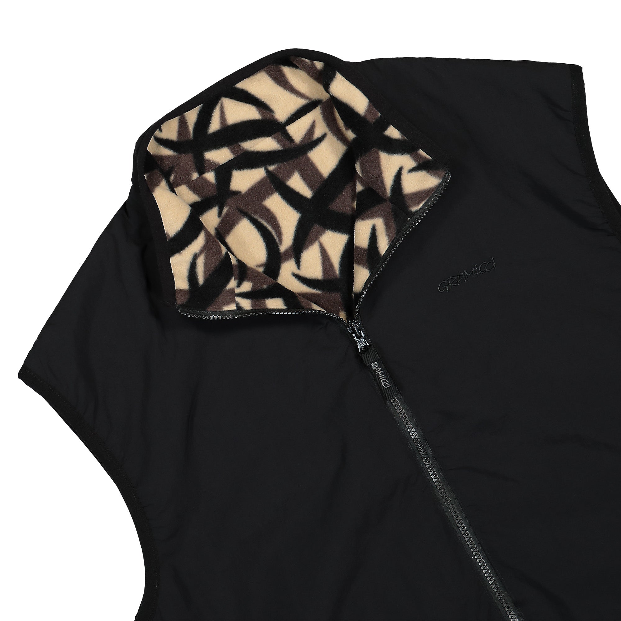 Gramicci Reversible Fleece Vest Tribal Terra Vests Detail view 3 | Overkill