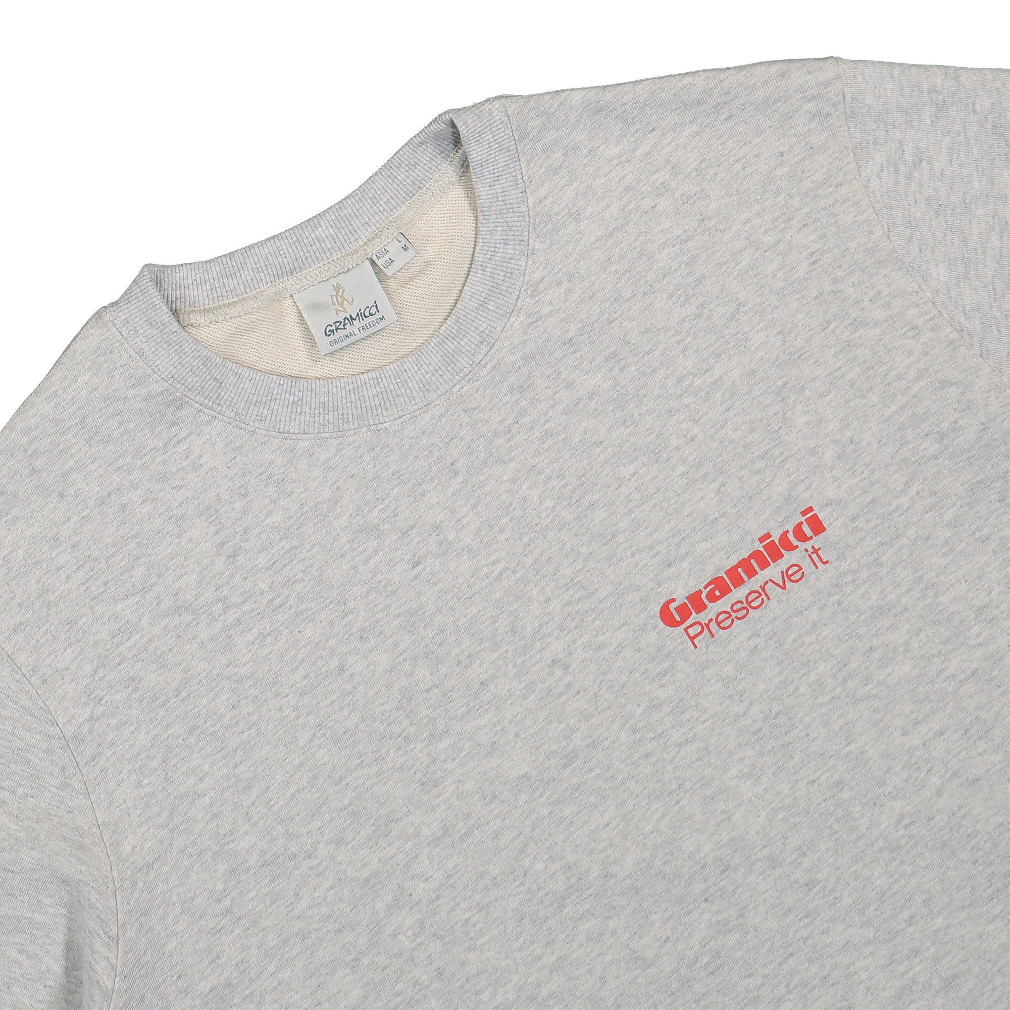 Gramicci Preserve It Sweatshirt Grey Heather Sweatshirts Material | Overkill