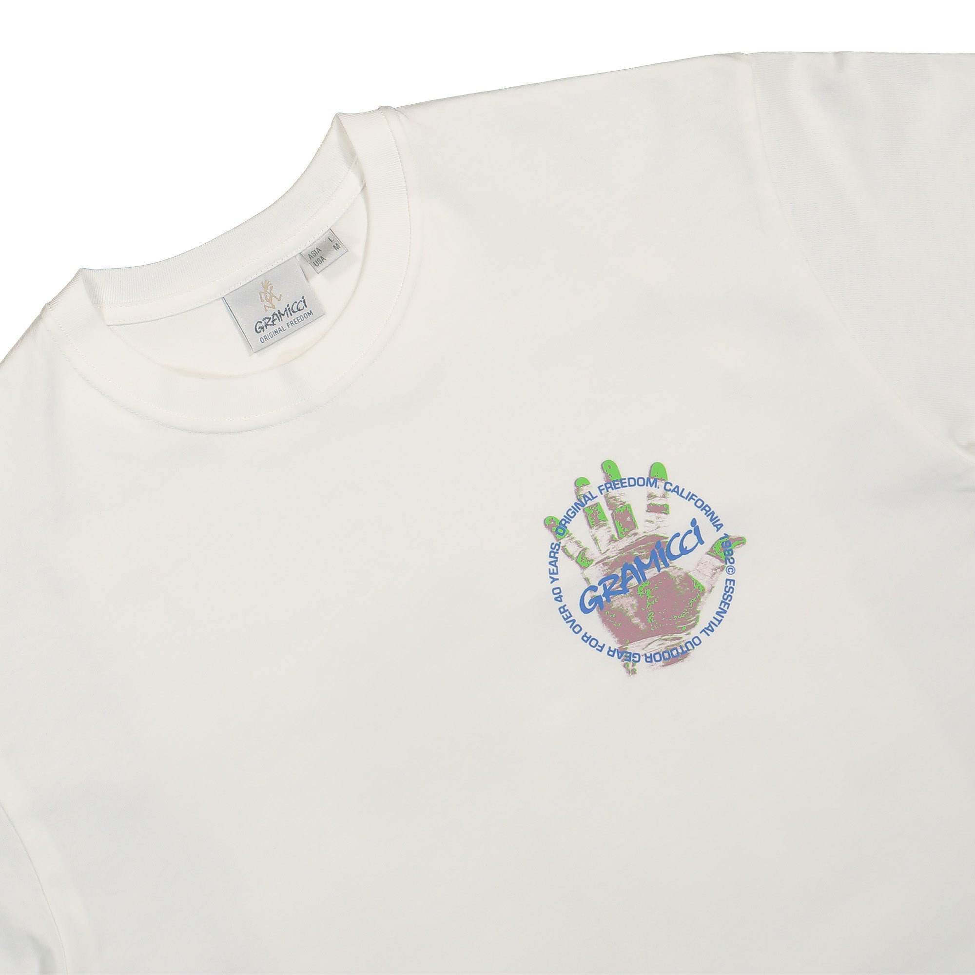 Gramicci Climber's Hand Tee White T-Shirts Material | Overkill