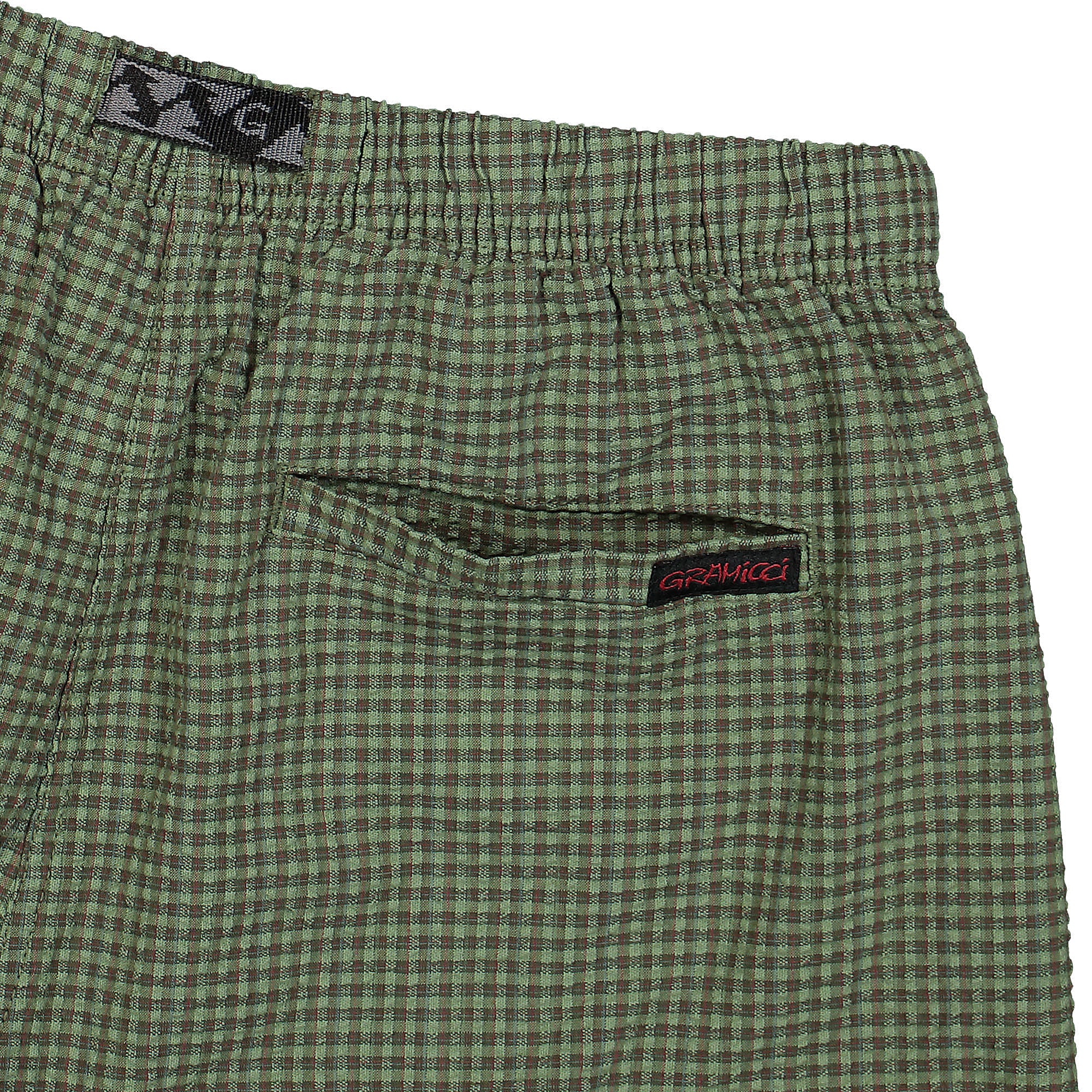 Gramicci O.G. Micro Plaid Seersucker G-Short Mint Shorts Detail view 1 | Overkill