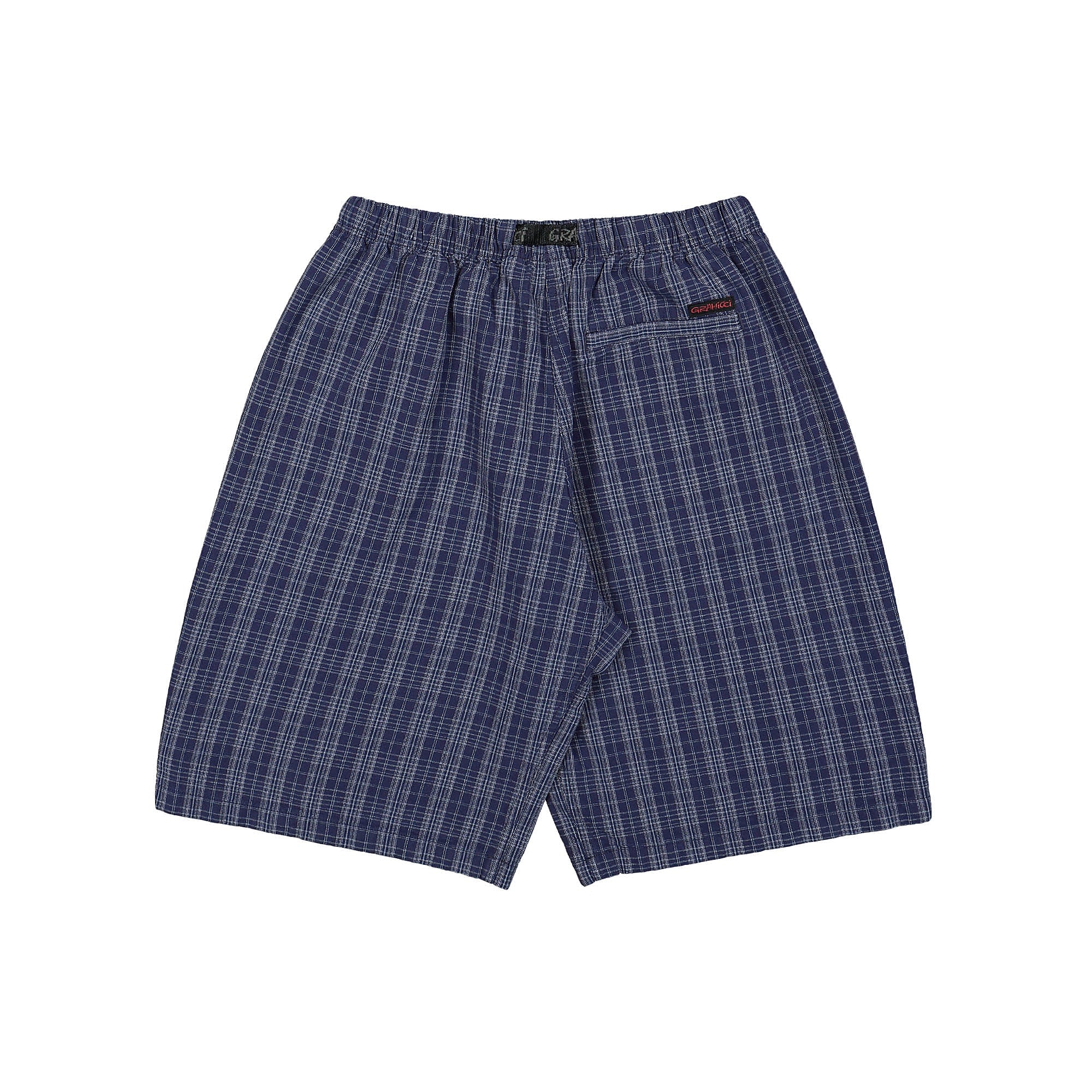 Gramicci O.G. Yarn Dye Dobby Plaid Jam Short Deep Twilight Shorts Material | Overkill