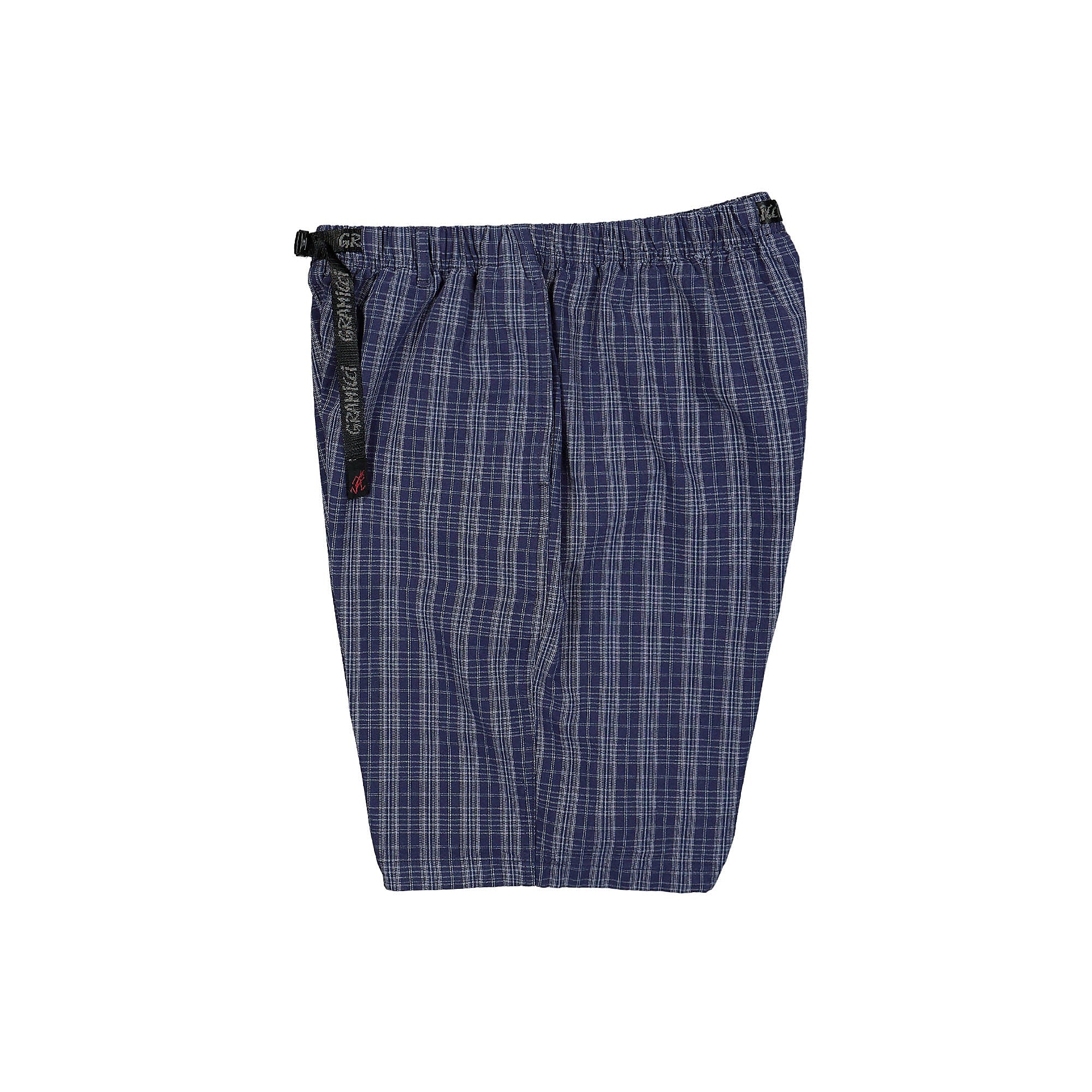 Gramicci O.G. Yarn Dye Dobby Plaid Jam Short Deep Twilight Shorts Close-up | Overkill