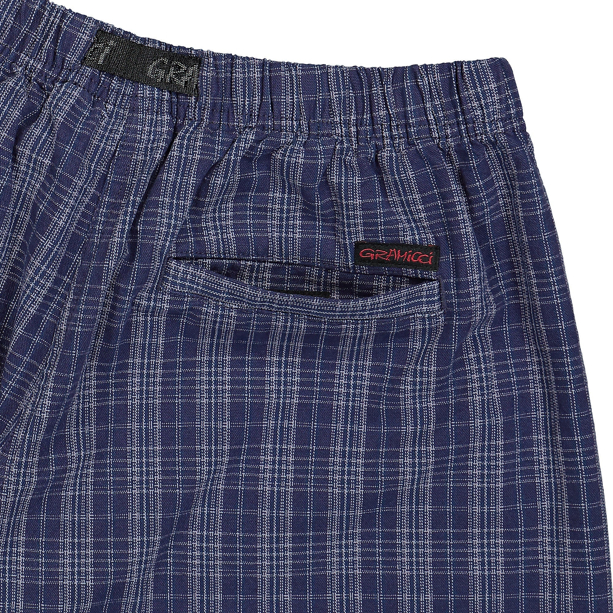 Gramicci O.G. Yarn Dye Dobby Plaid Jam Short Deep Twilight Shorts Detail view 1 | Overkill