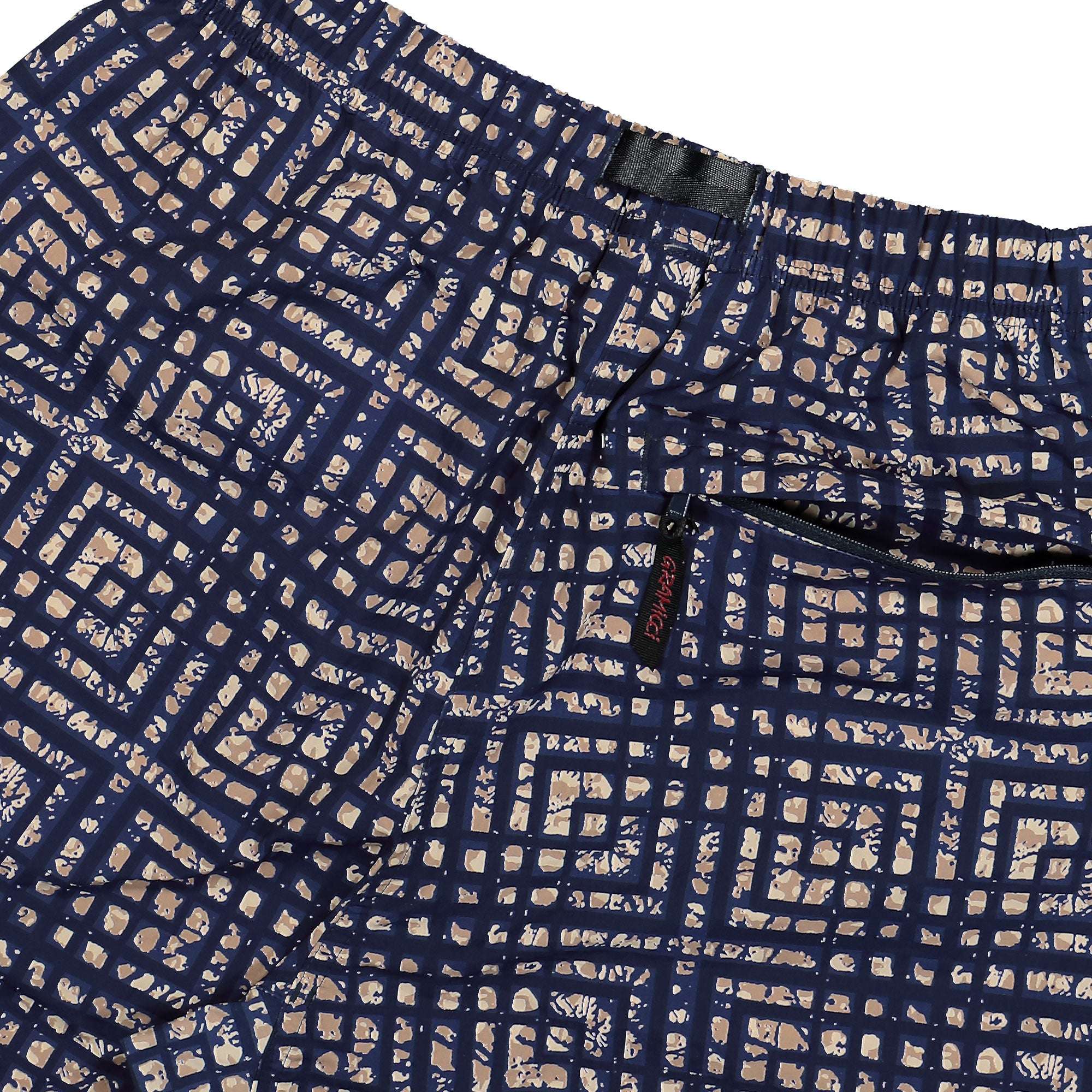 Gramicci Nylon Packable G-Short Batik Navy Shorts Detail view 2 | Overkill