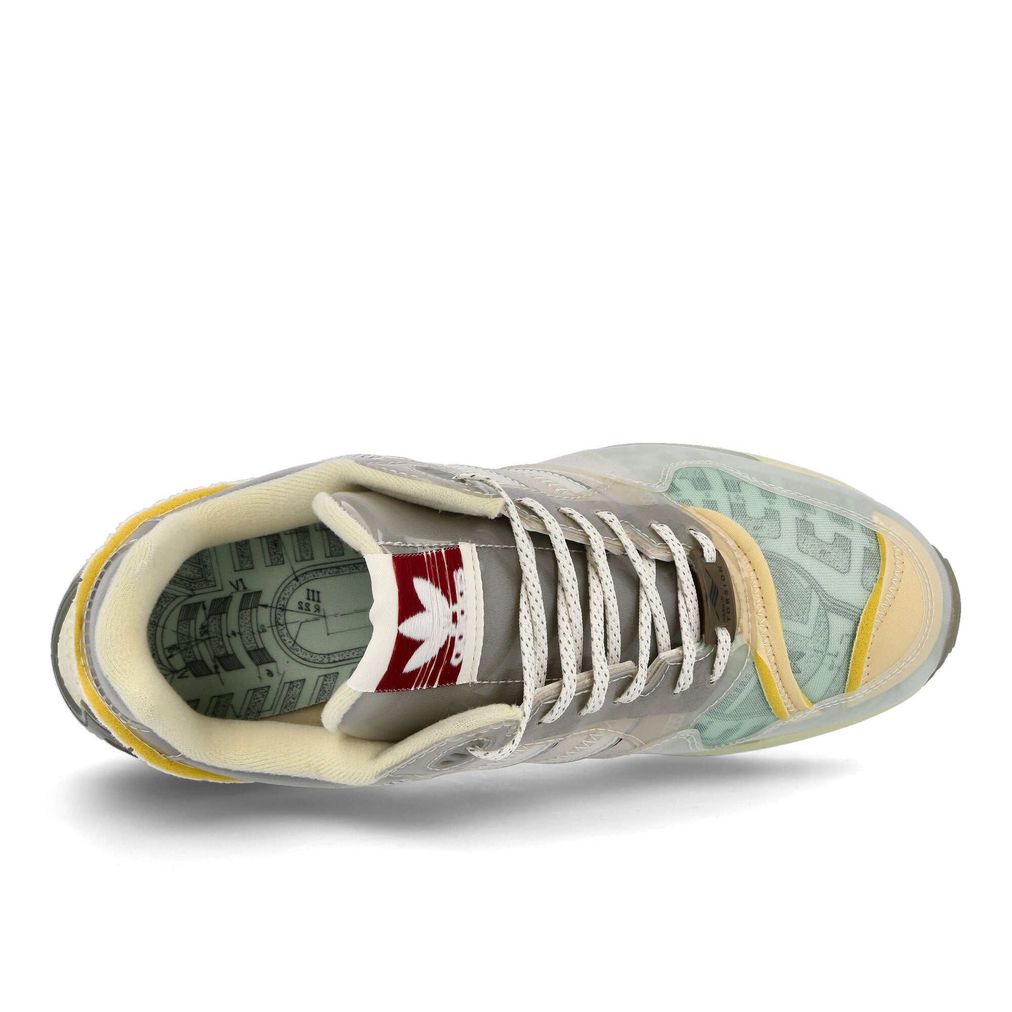adidas zx 6000 xz inside out Clear Brown-Chalk White-Sand Sneakers Detailfoto | Overkill