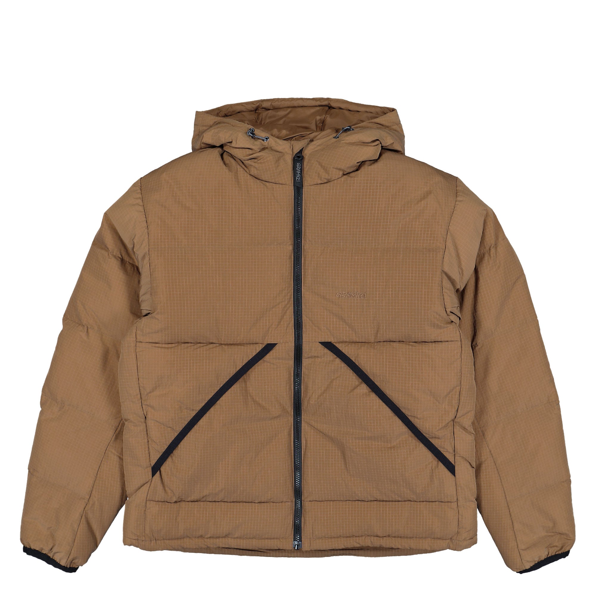 Gramicci Down Puffer Hooded Jacket Brown Puffer Jackets G5FU-J017 | Overkill