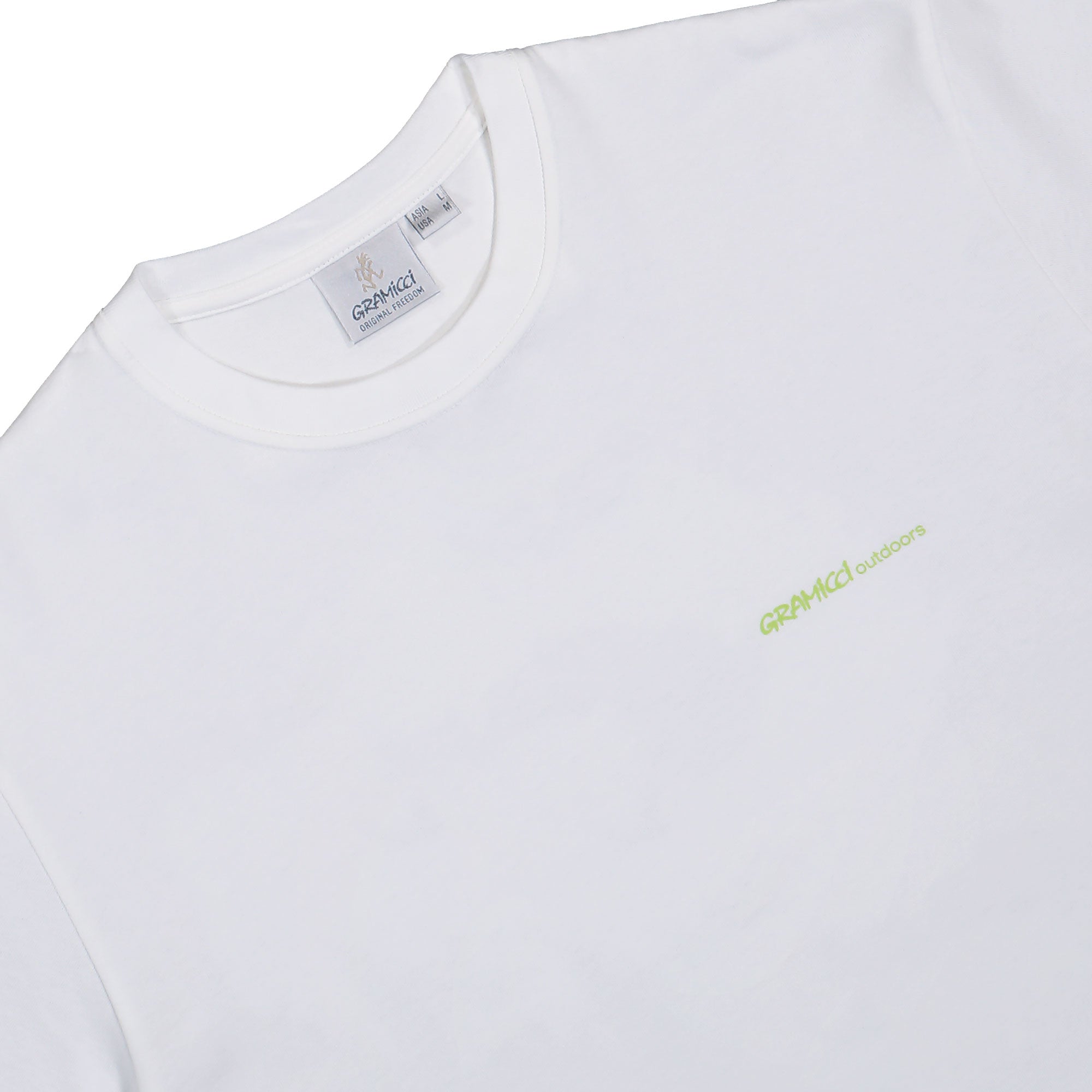 Gramicci Hurricane Tee White T-Shirts G5FU-T082 Detailfoto | Overkill