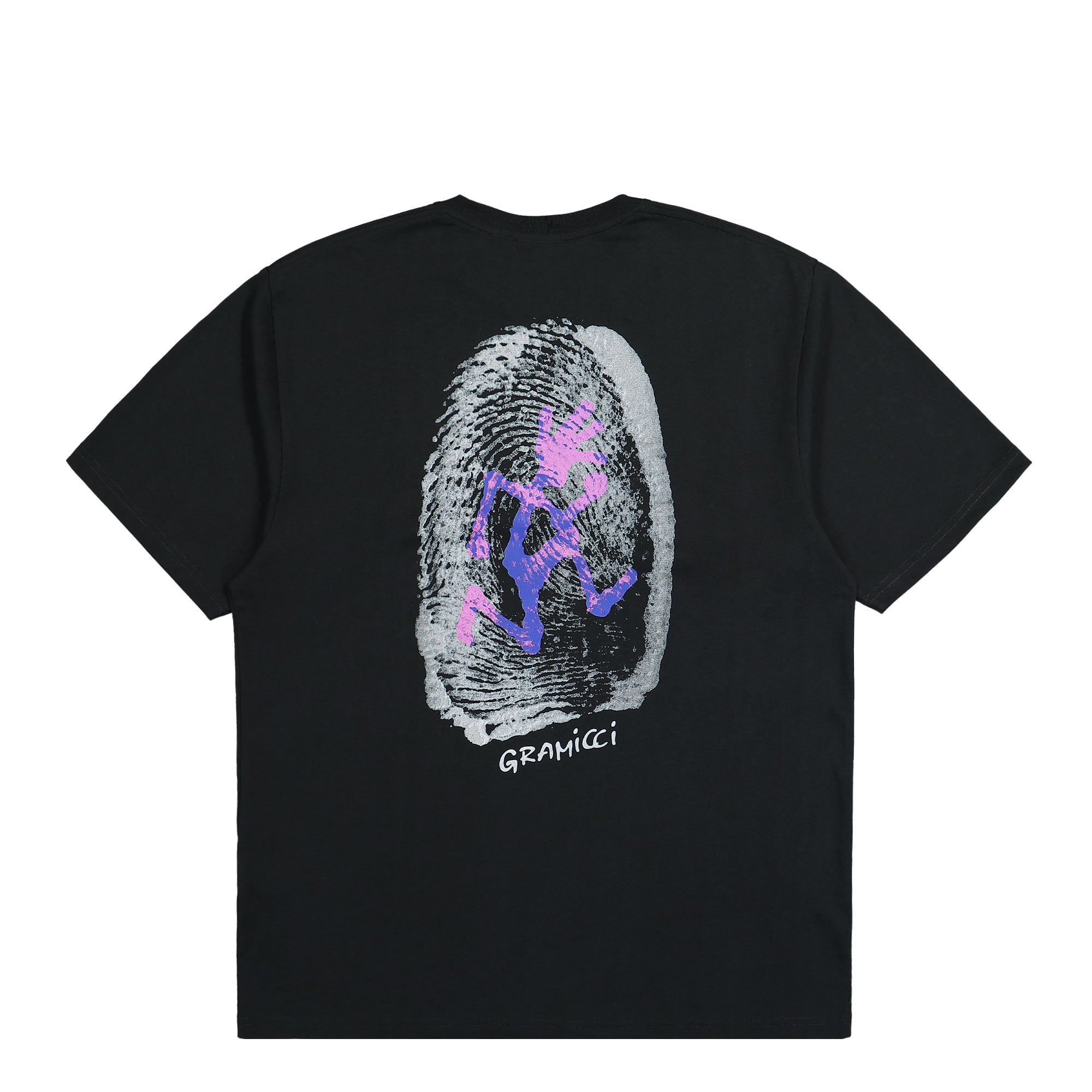 Gramicci Thumbprint Tee Vintage Black T-Shirts Detailfoto | Overkill