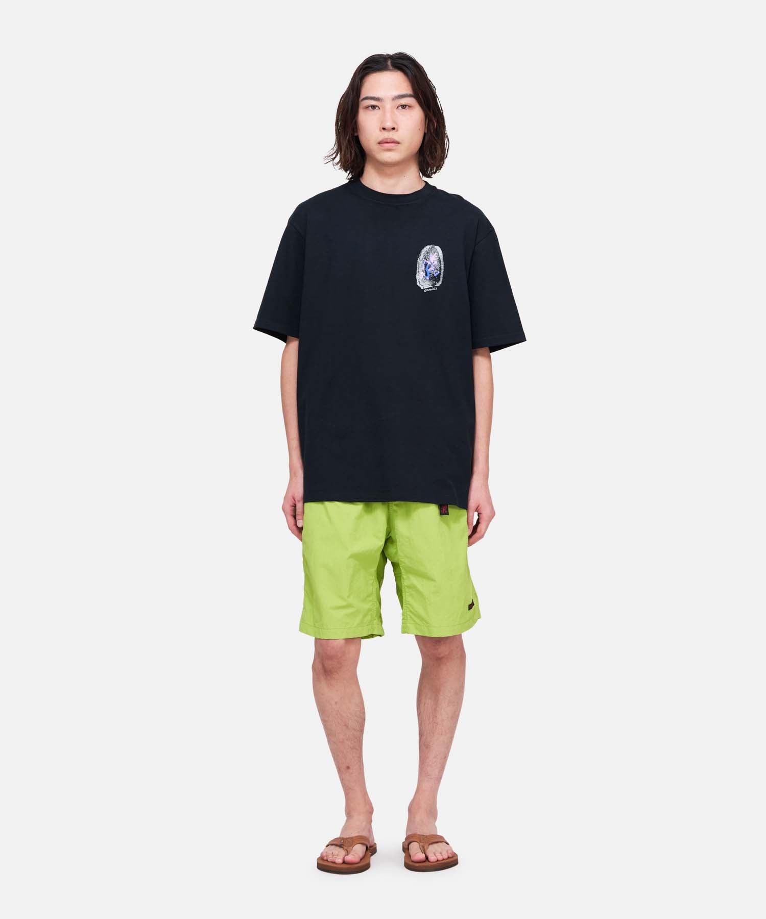 Gramicci Thumbprint Tee Vintage Black T-Shirts Close-up | Overkill