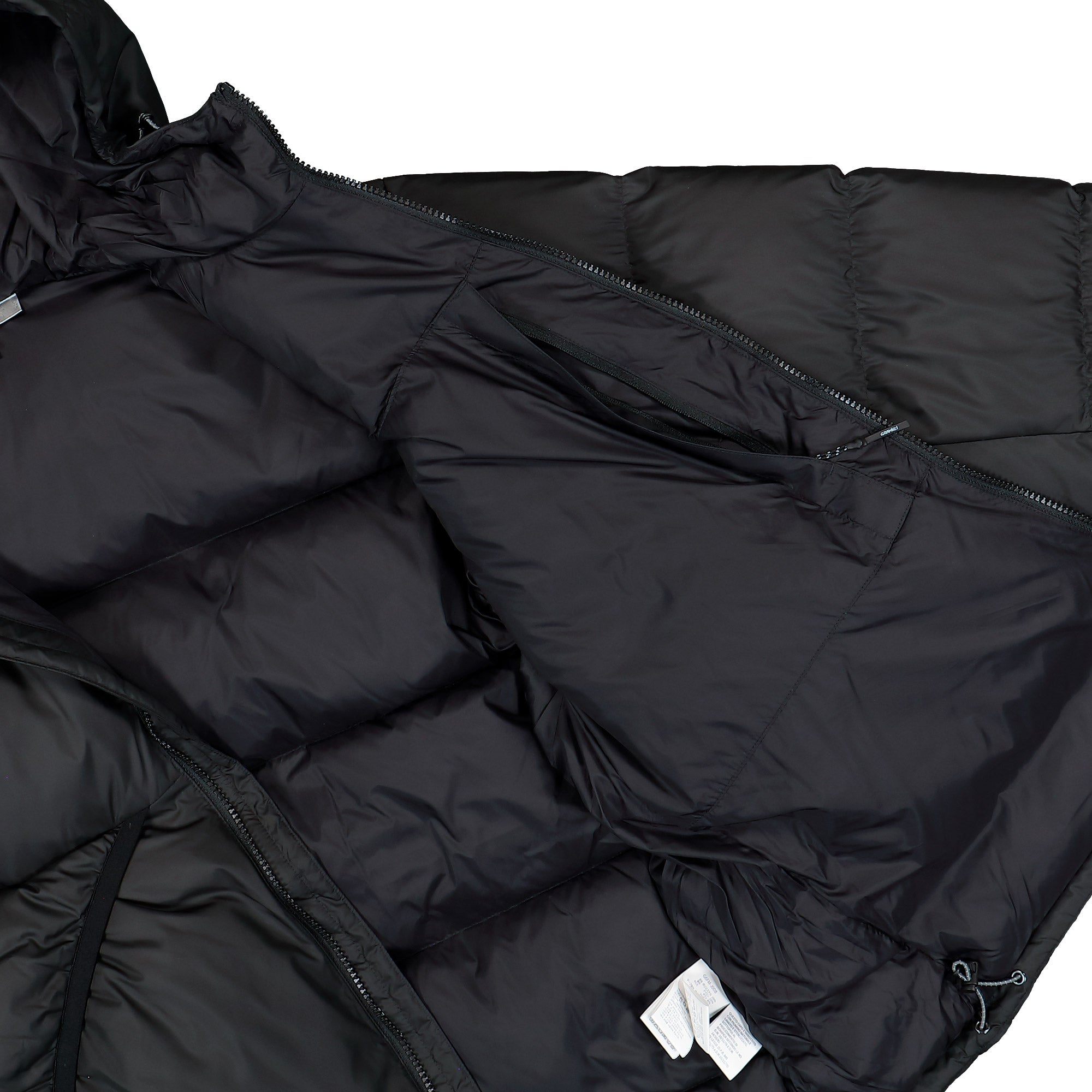 Gramicci Coldfront Hooded Down Jacket Black Bomber Jacket G6FM-J008-Black Detail View 2 | Overkill