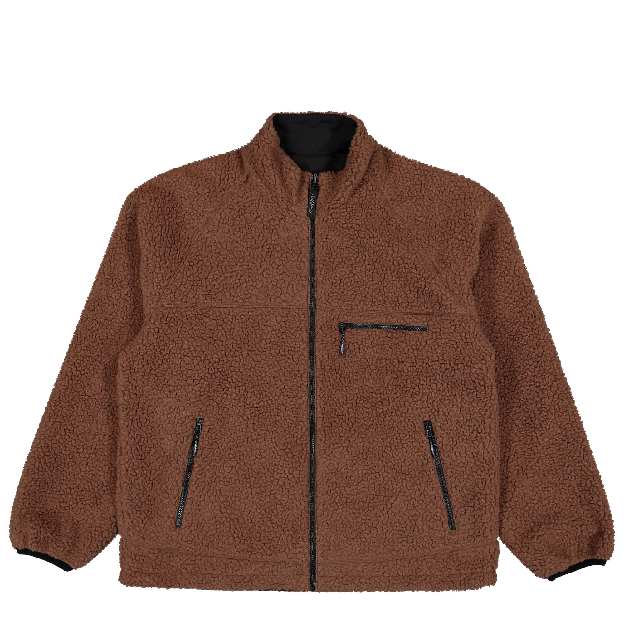 Gramicci Reversible Sherpa Jacket Dark Brown / Black Jacket G6FM-J010-Dark Brown / Black | Overkill