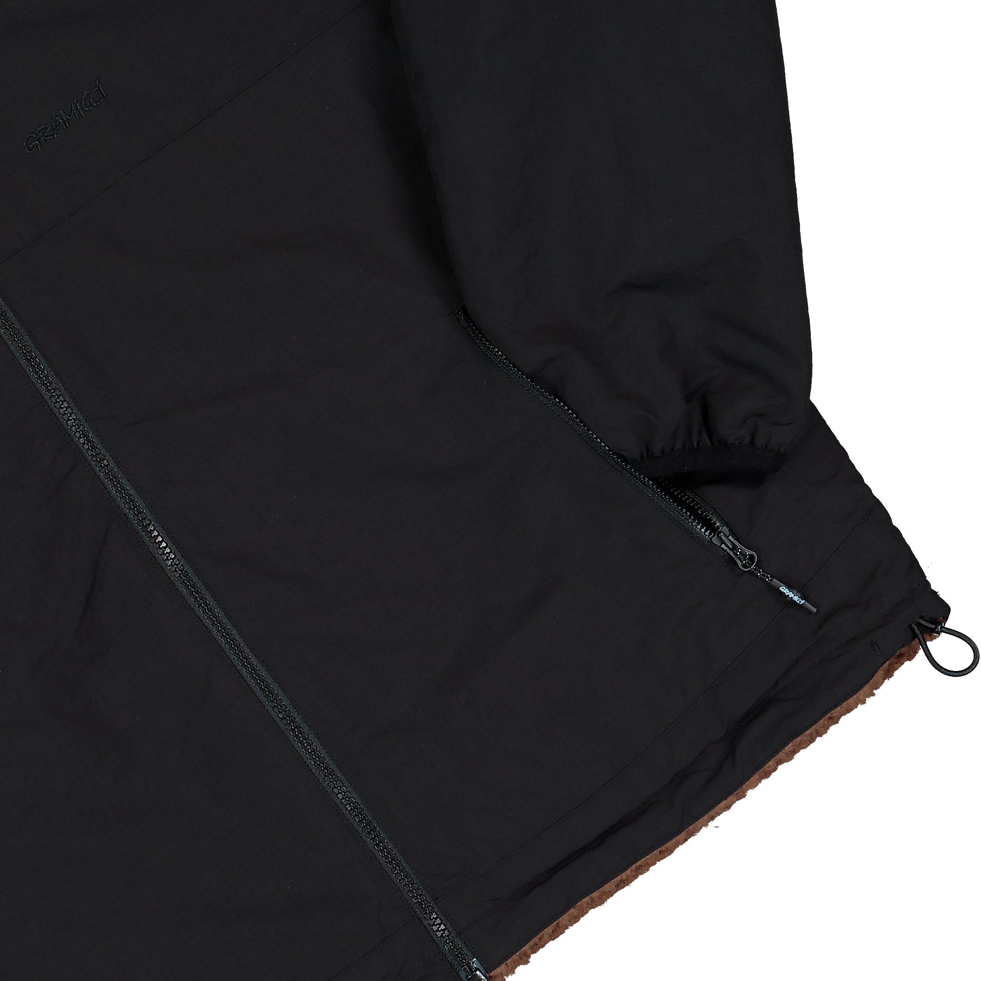 Gramicci Reversible Sherpa Jacket Dark Brown / Black Jacket G6FM-J010-Dark Brown / Black Detail View 5 | Overkill