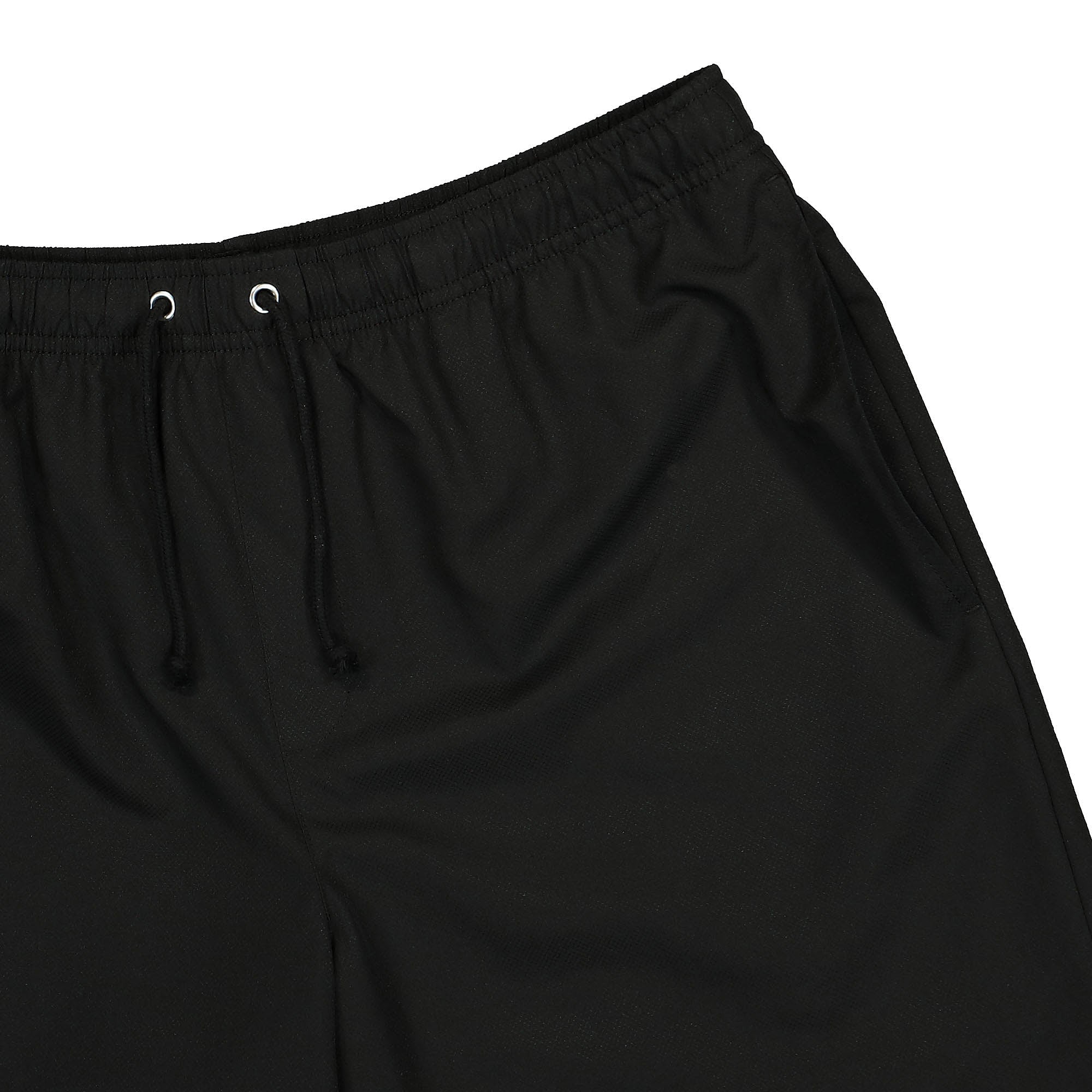 Lacoste Solid Diamond Weave Taffeta Shorts Black Shorts Detailfoto | Overkill