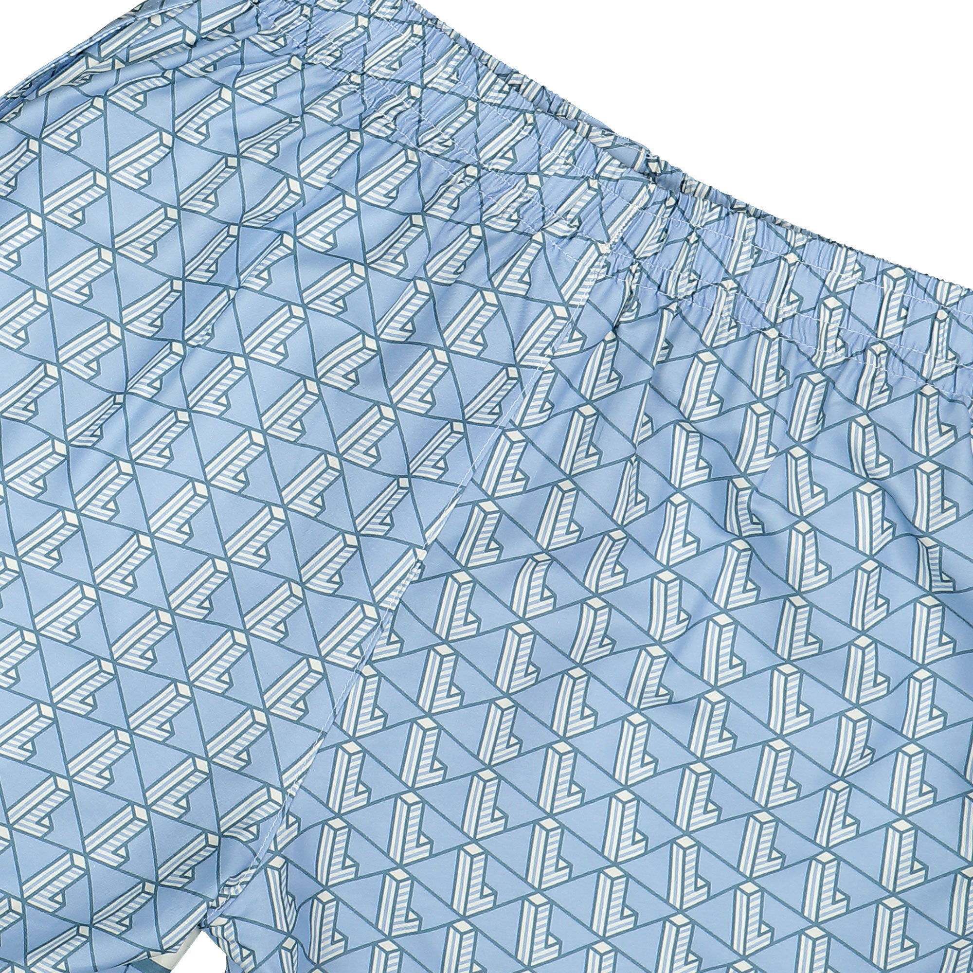 Lacoste Lightweight Monogram Shorts Blue / White Shorts Detail view 2 | Overkill