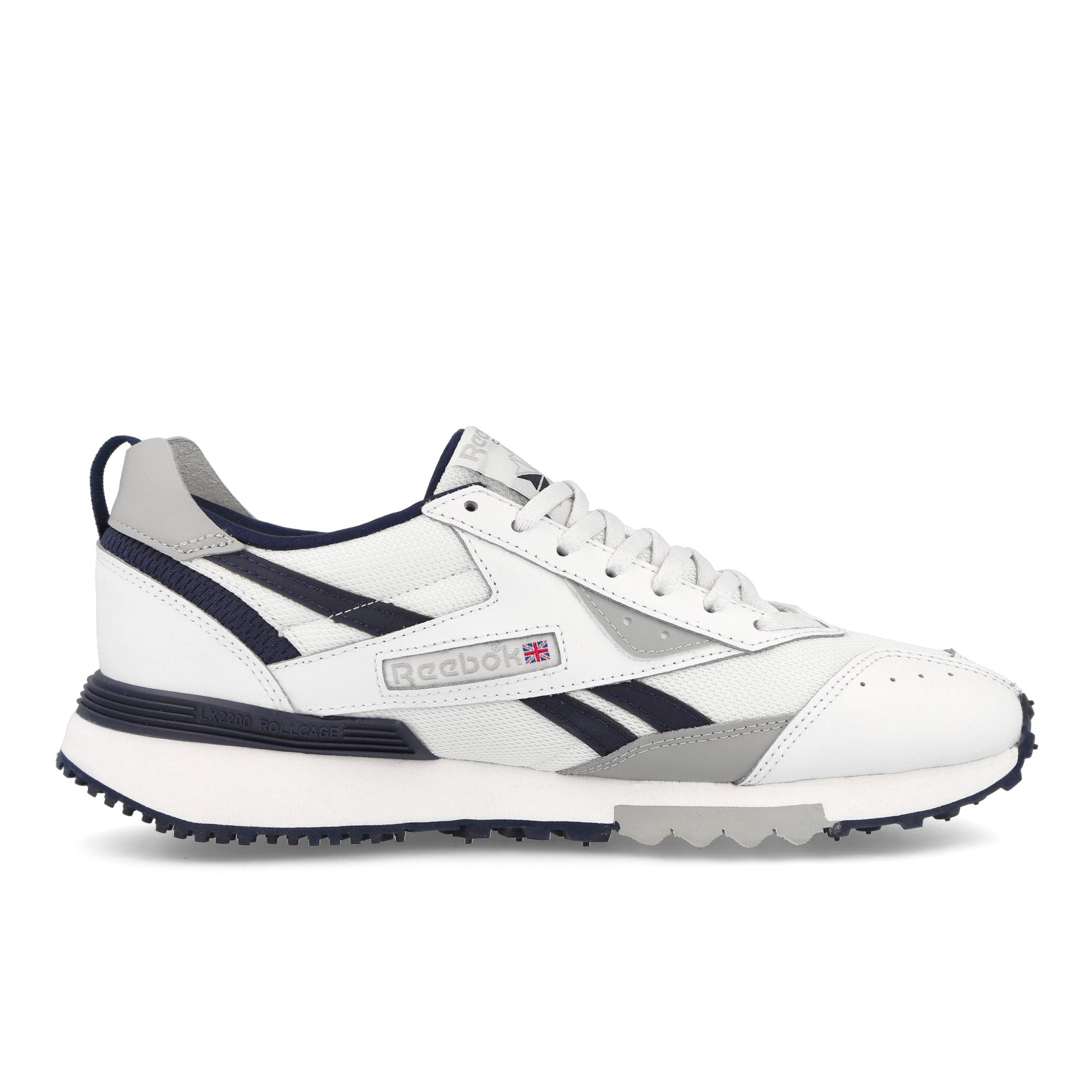 Reebok LX 2200 Cloud White-Vector Navy-Pure Grey 3 Low Top Sneakers Silhouette | Overkill