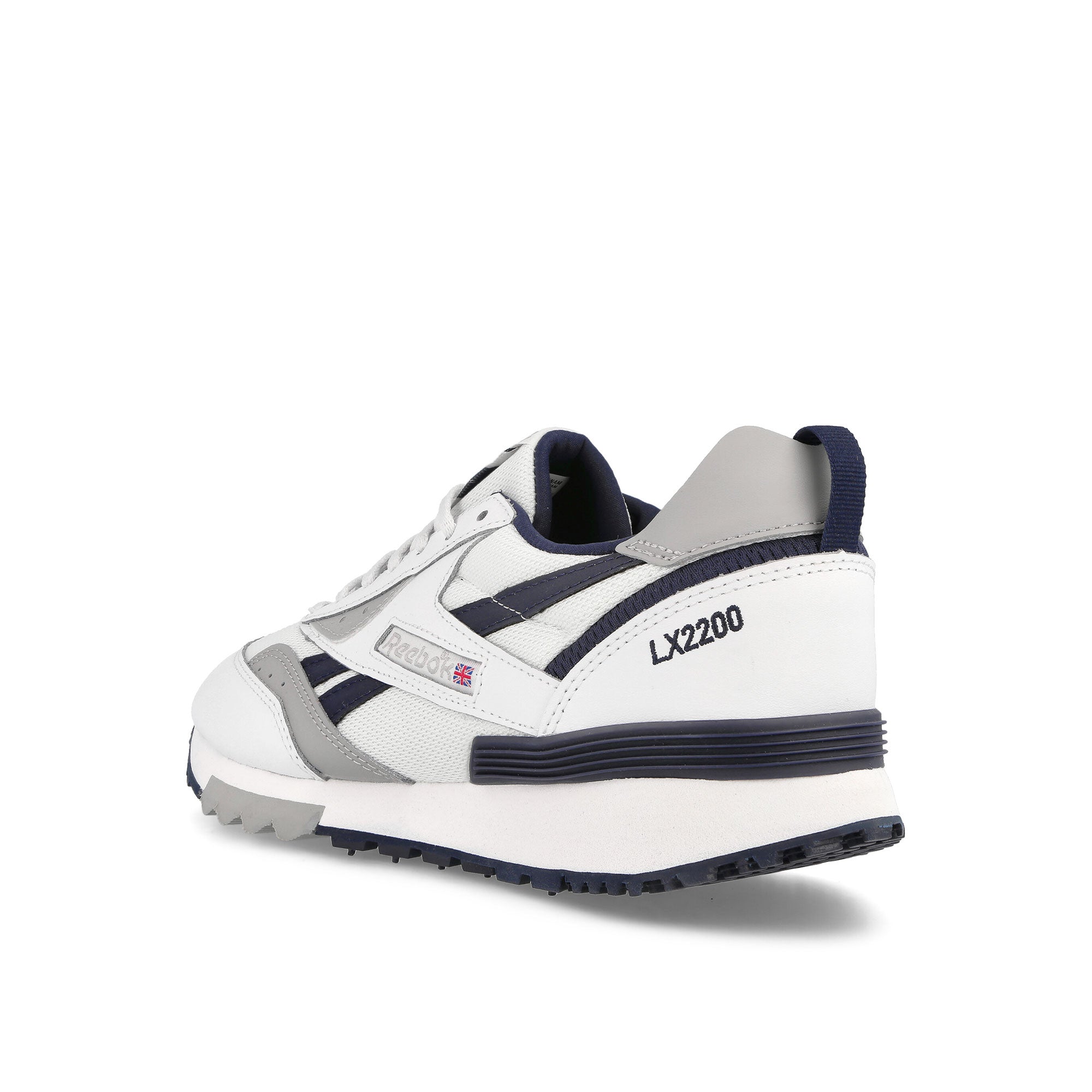 Reebok LX 2200 Cloud White-Vector Navy-Pure Grey 3 Low Top Sneakers Material | Overkill