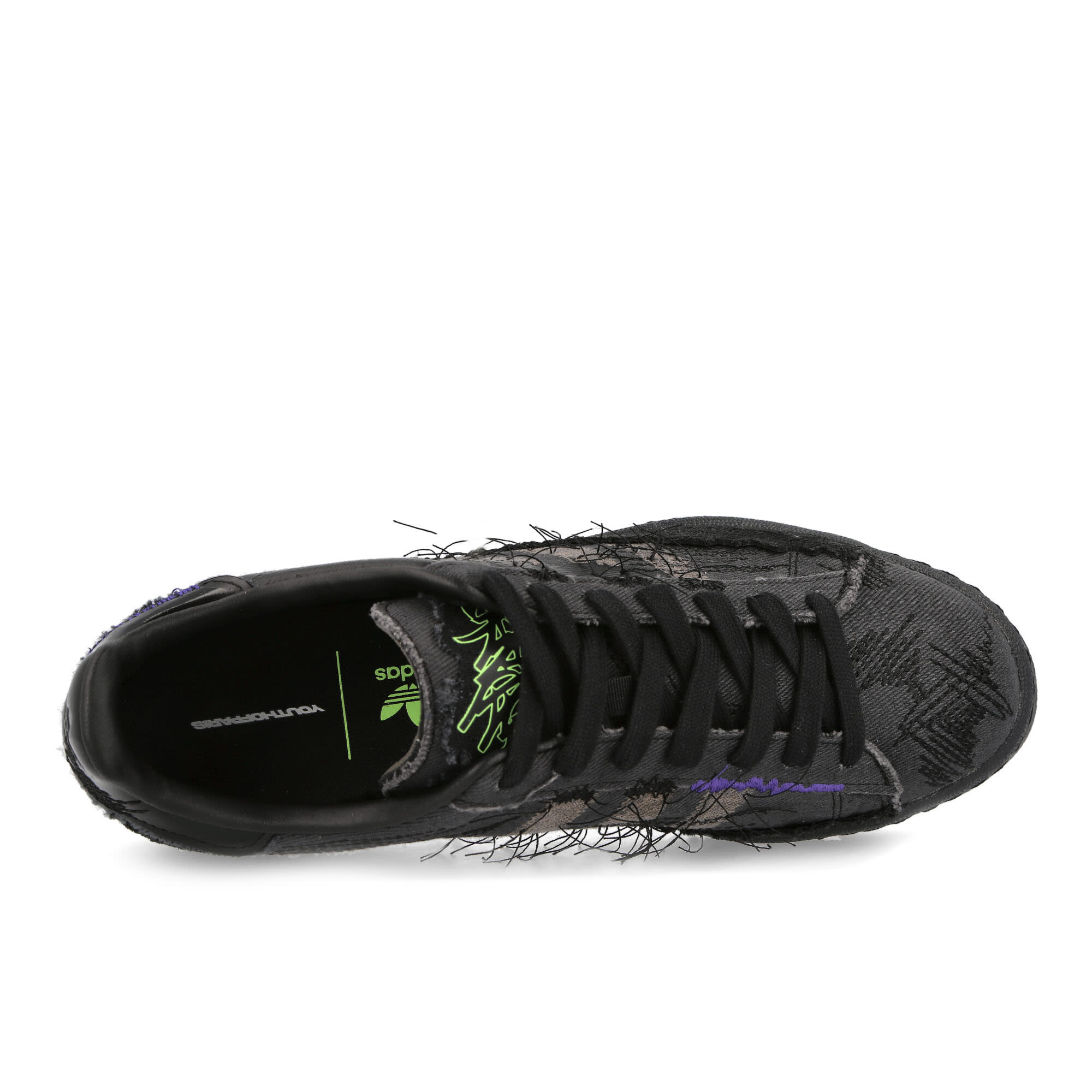 adidas Youth of Paris x adidas Campus Core Black-Core Black-Core Black Low Top Sneakers Detailfoto | Overkill