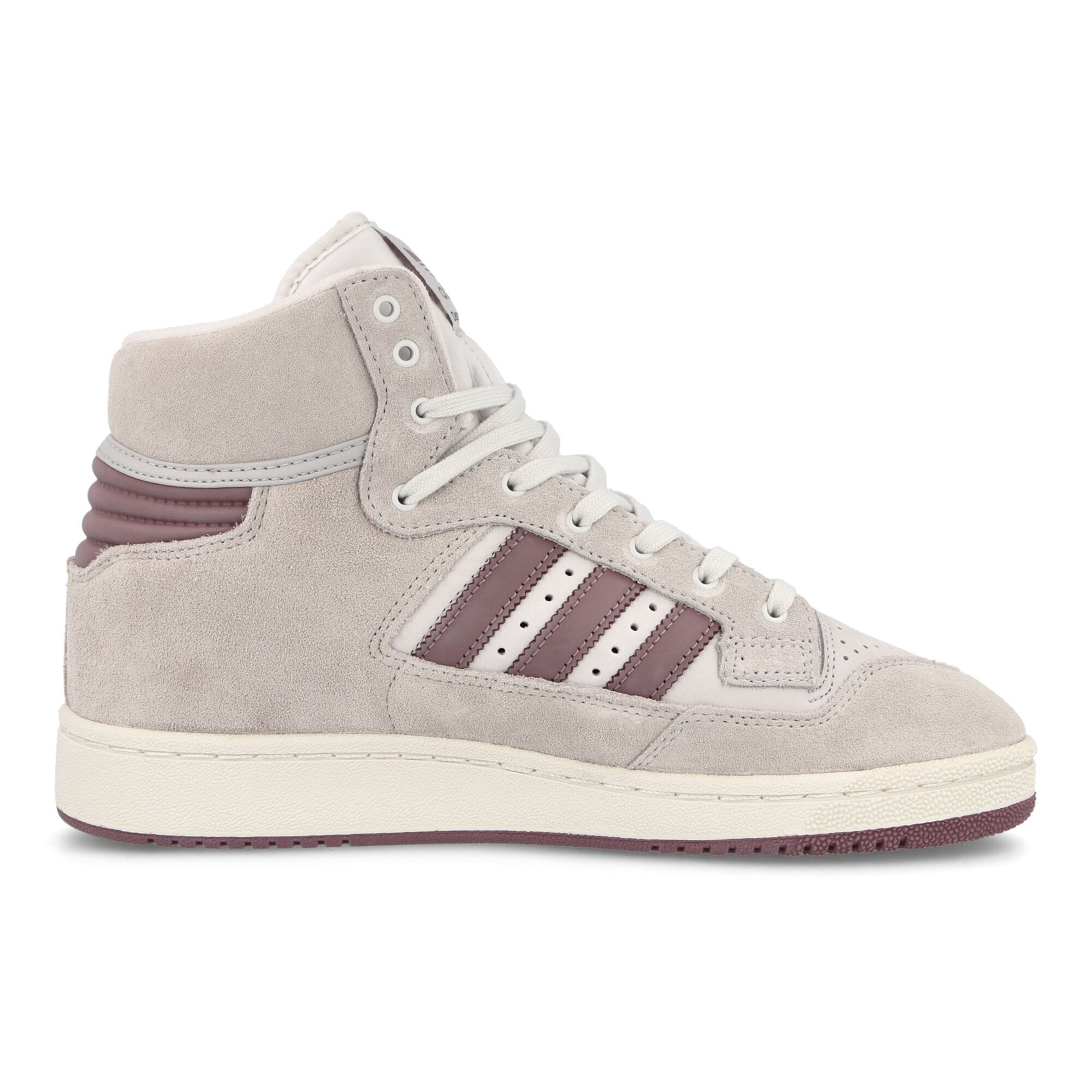 adidas Centennial 85 Hi Crystal White-Purple-Burgundy High Top Sneakers Silhouette | Overkill