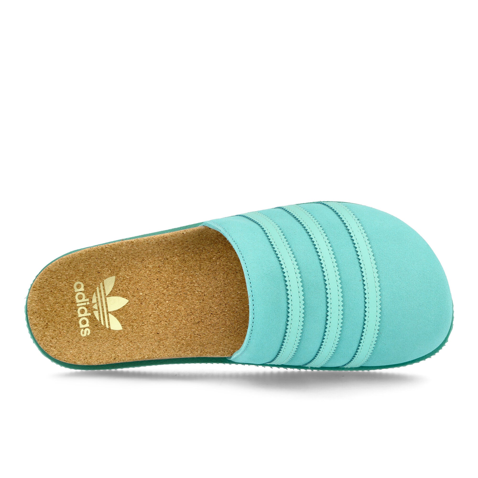 adidas Adimule Lea Easy Mint-Energy Aqua-Gold Slides, Sandals & Slippers Detailfoto | Overkill