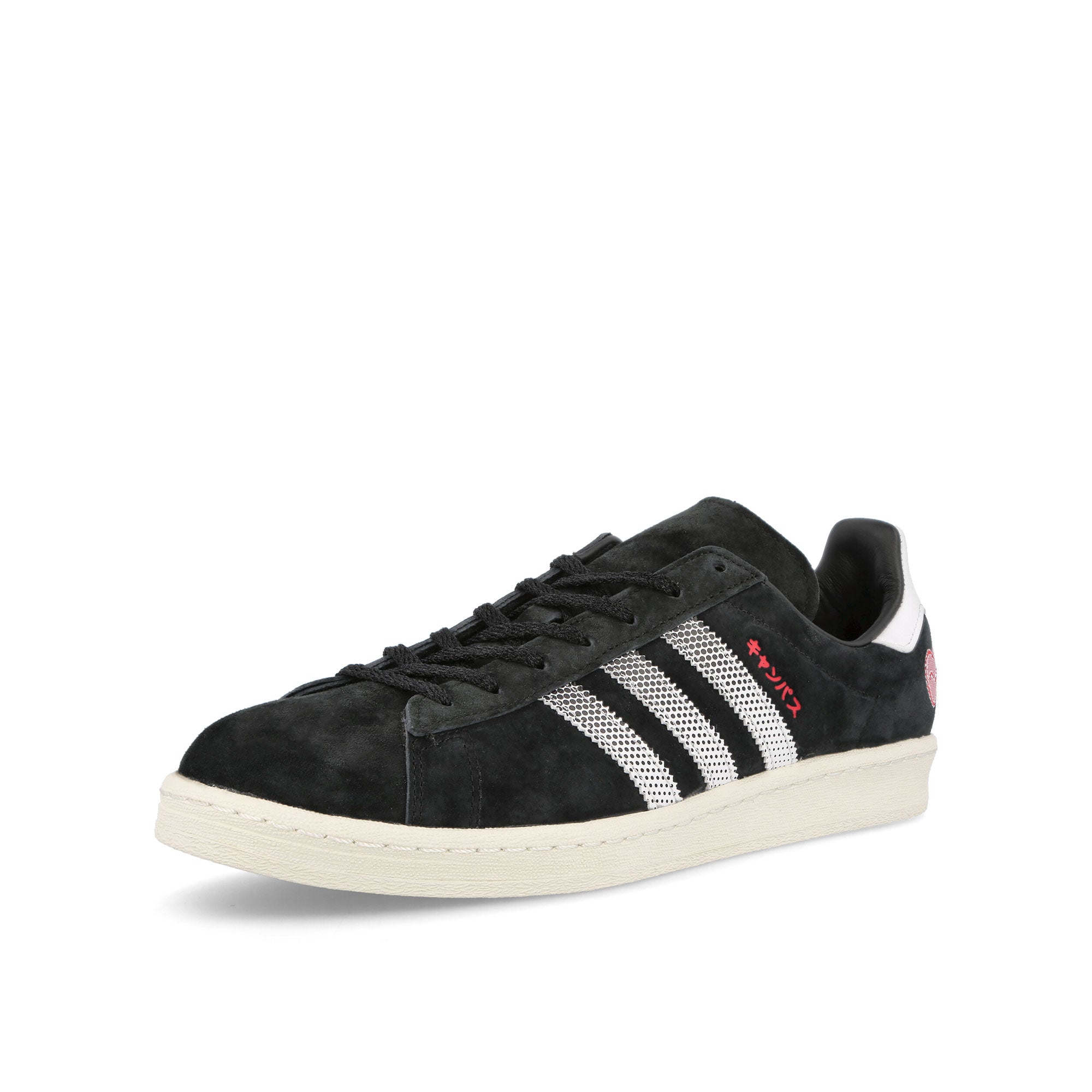 adidas campus 80s Cblack / Ftwwht / Owhite Low Top Sneakers Close Up | Overkill