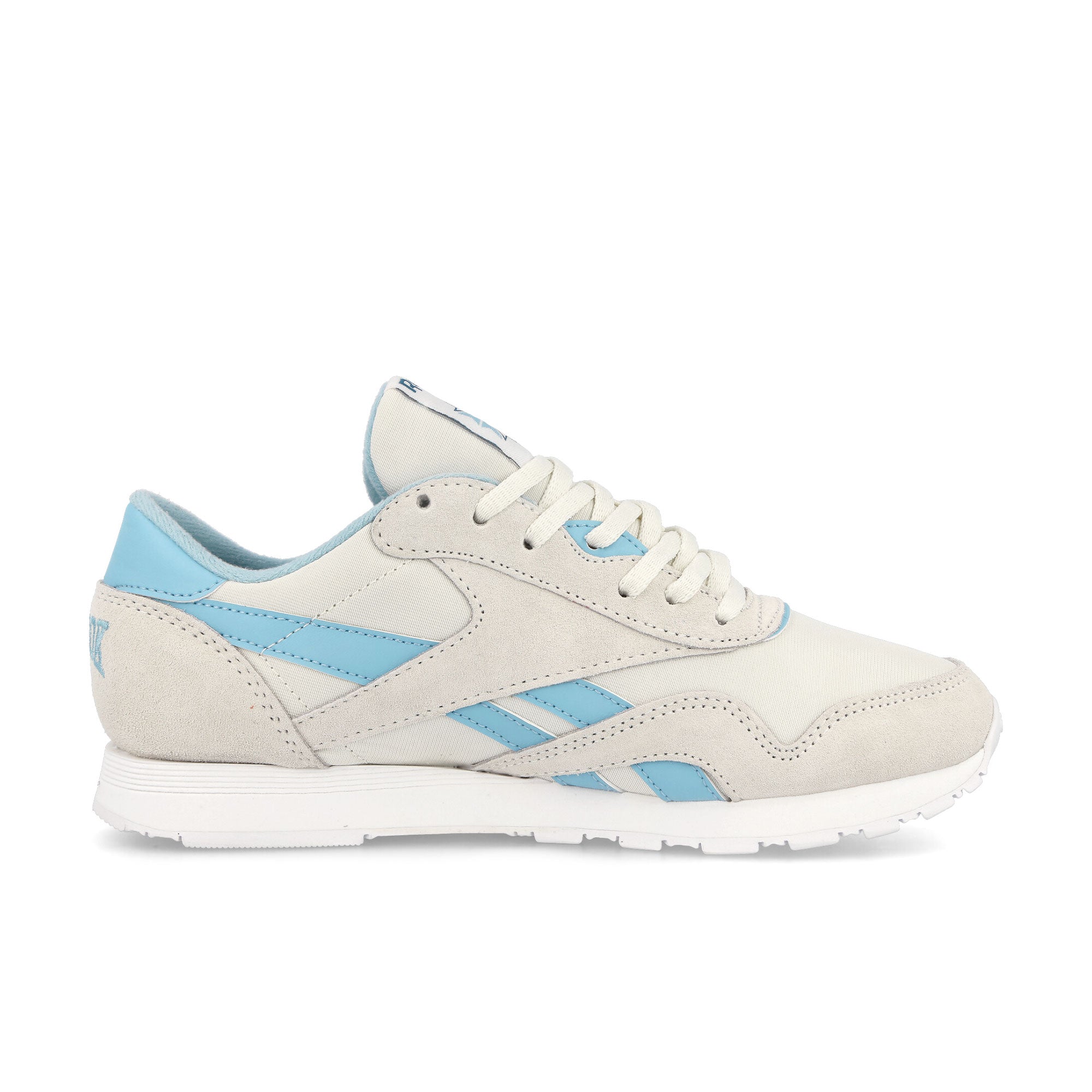 Reebok Classic Nylon Chalk / Blue Pearl / Footwear White Low Top Sneakers Silhouette | Overkill