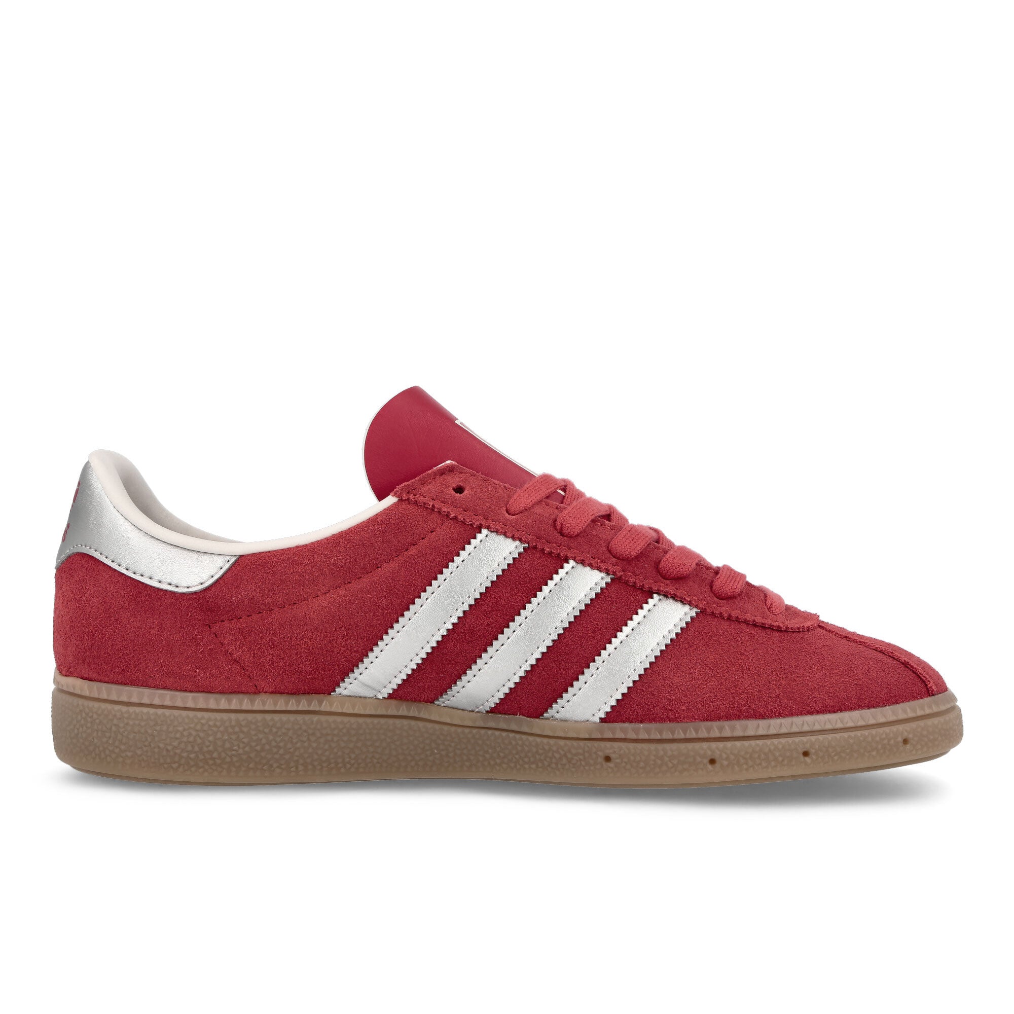 adidas München Scarlett-Silver Metallic-Gum Sneakers Silhouette | Overkill